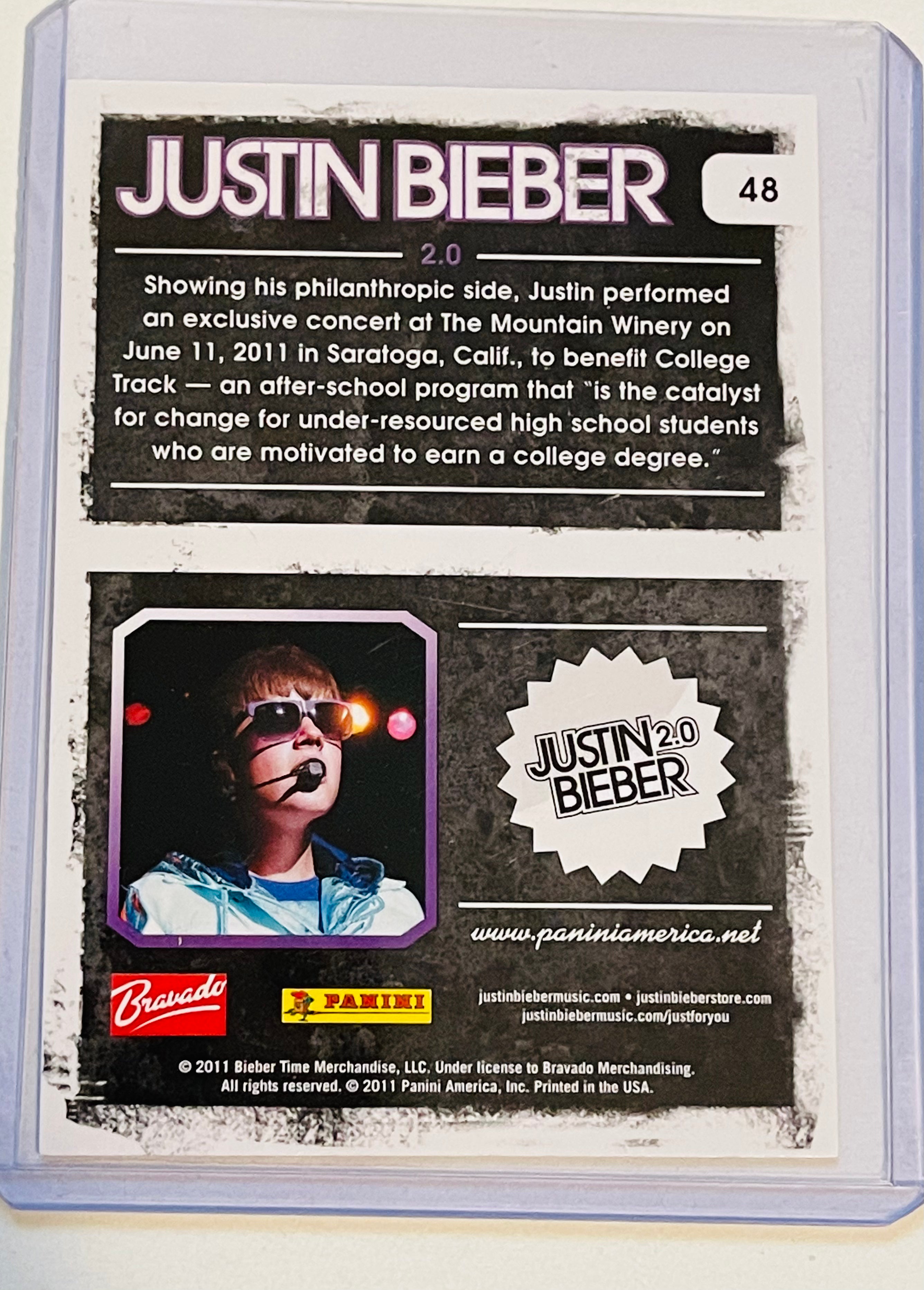 Justin Bieber Autographed Trading Card with COA - Authentic Collectible for Fans, Memorabilia Display & Gift Giving