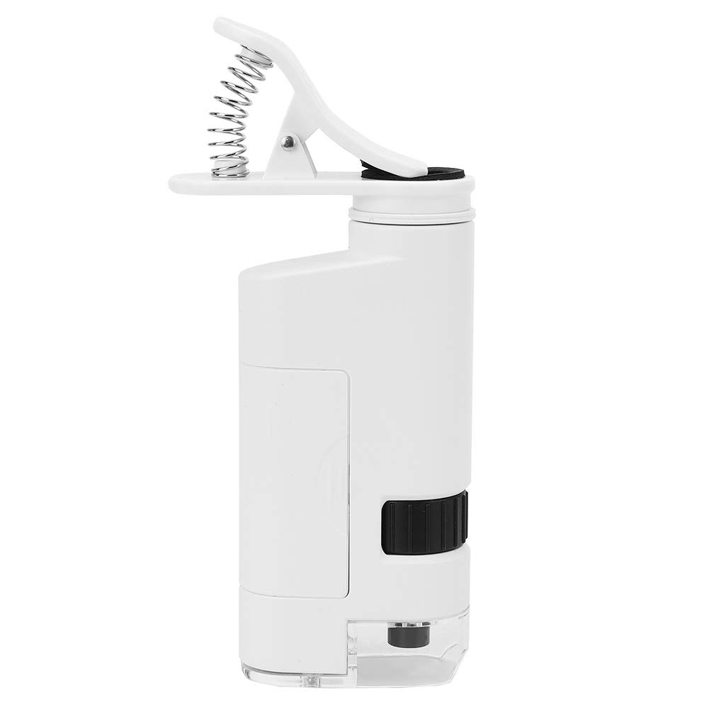 80-120X Adjustable Zoom LED Phone Microscope Lens - Magnifier Clamp for Smartphones | Perfect for Science Experiments, Coin & Stamp Collecting, Jewelry Inspection & DIY Projects
