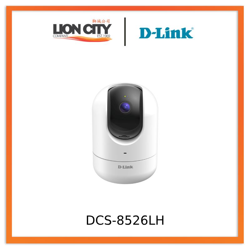 D-Link DCS-8526LH Full HD 1080p Pan & Tilt Wi-Fi Security Camera with Night Vision & 2-Way Audio - Indoor Home Monitoring for Baby, Pet & Elderly Care