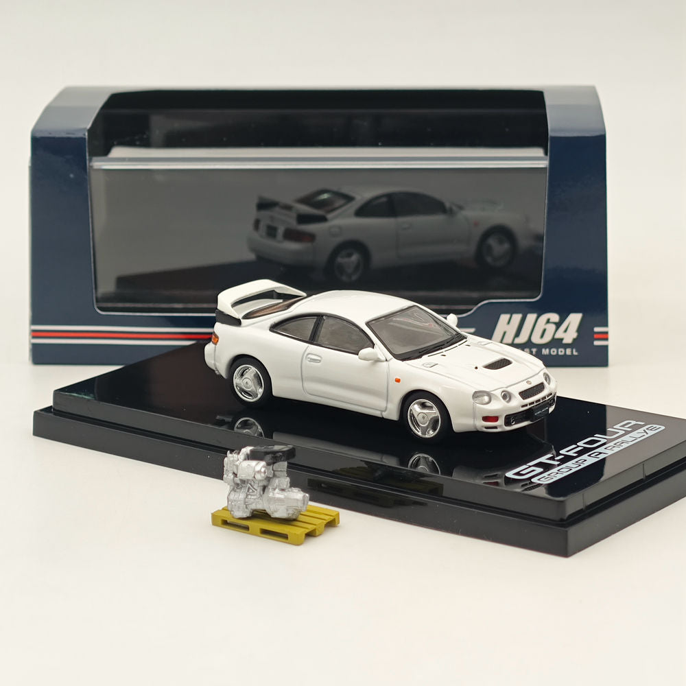1/64 Scale Toyota Celica GT-Four WRC ST205 Diecast Model Car - Hobby Japan HJ641064AW White - Collectible Toy Car for Enthusiasts & Perfect Gift for Car Lovers | Display, Racing Collection, Birthday Present