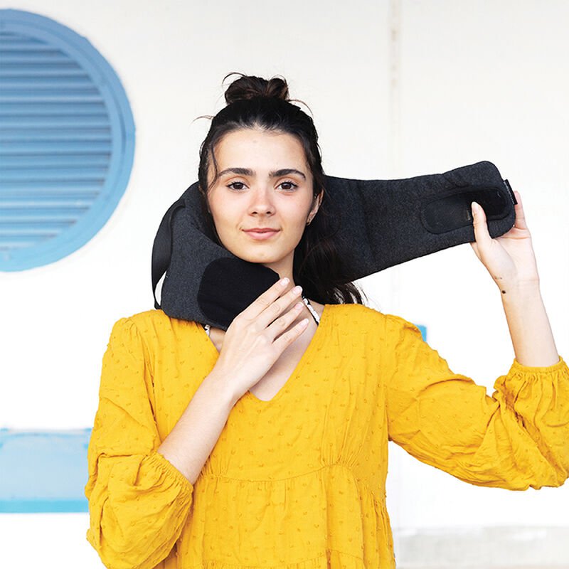 Travelon Somniwrap Travel Pillow - Ultra Soft Neck Support for Airplane, Car & Train Rides - Perfect for Long Flights, Road Trips & Commuting