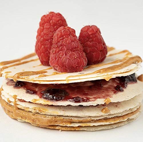 Organic Amaranth Flour Wafers - 50 Count (Pack of 12) | Cacao Flavor | Vegan, Keto, Gluten-Free & Sugar-Free Snacks | Perfect for Healthy Desserts, On-the-Go Snacking & Low-Carb Diets
