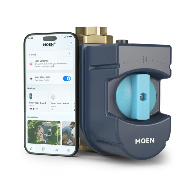 Farmers Tennessee Flo Smart Water Monitor and Leak Detection System with Automatic Shutoff Valve - Prevent Water Damage for Homes & Vacation Properties
