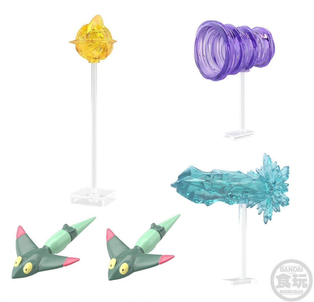 Bandai Pokemon Shodo Vol. 7 Action Figure Set - 10-Piece Collectible Toy Figures for Kids & Adults | Perfect for Display, Gifts, and Pokemon Battles