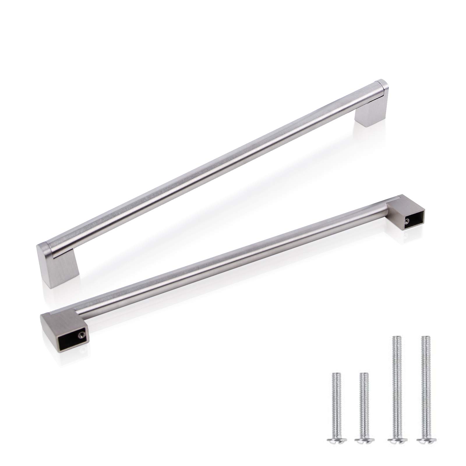 (30 Pack) Brushed Nickel Cabinet Handles - 288mm (11-1/2 inch) Hole Centers - Premium Drawer Pulls for Kitchen Cabinets, Dressers & Bathroom Furniture - Ideal for Modern Home Renovation & DIY Projects