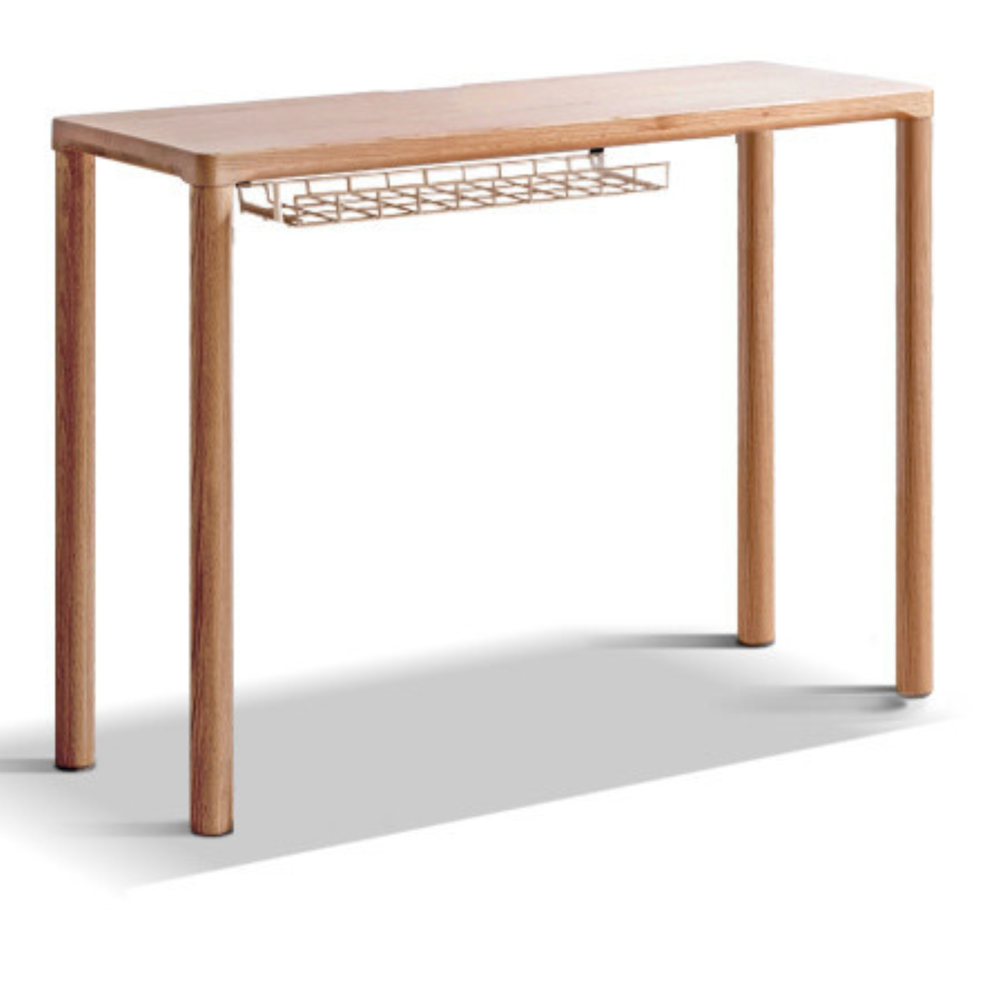 43.3x15.7x31.5 inch / 110x40x80сm / Natural Wood Color / desk with wire rack