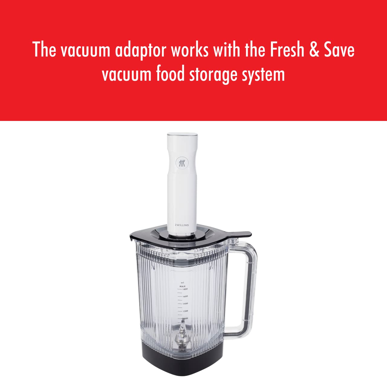 ZWILLING Enfinigy 60 oz High-Speed Power Blender with Cross Blade & Vacuum Seal Lid - Black - Perfect for Smoothies, Soups & Nut Butters - Professional Grade Kitchen Blender