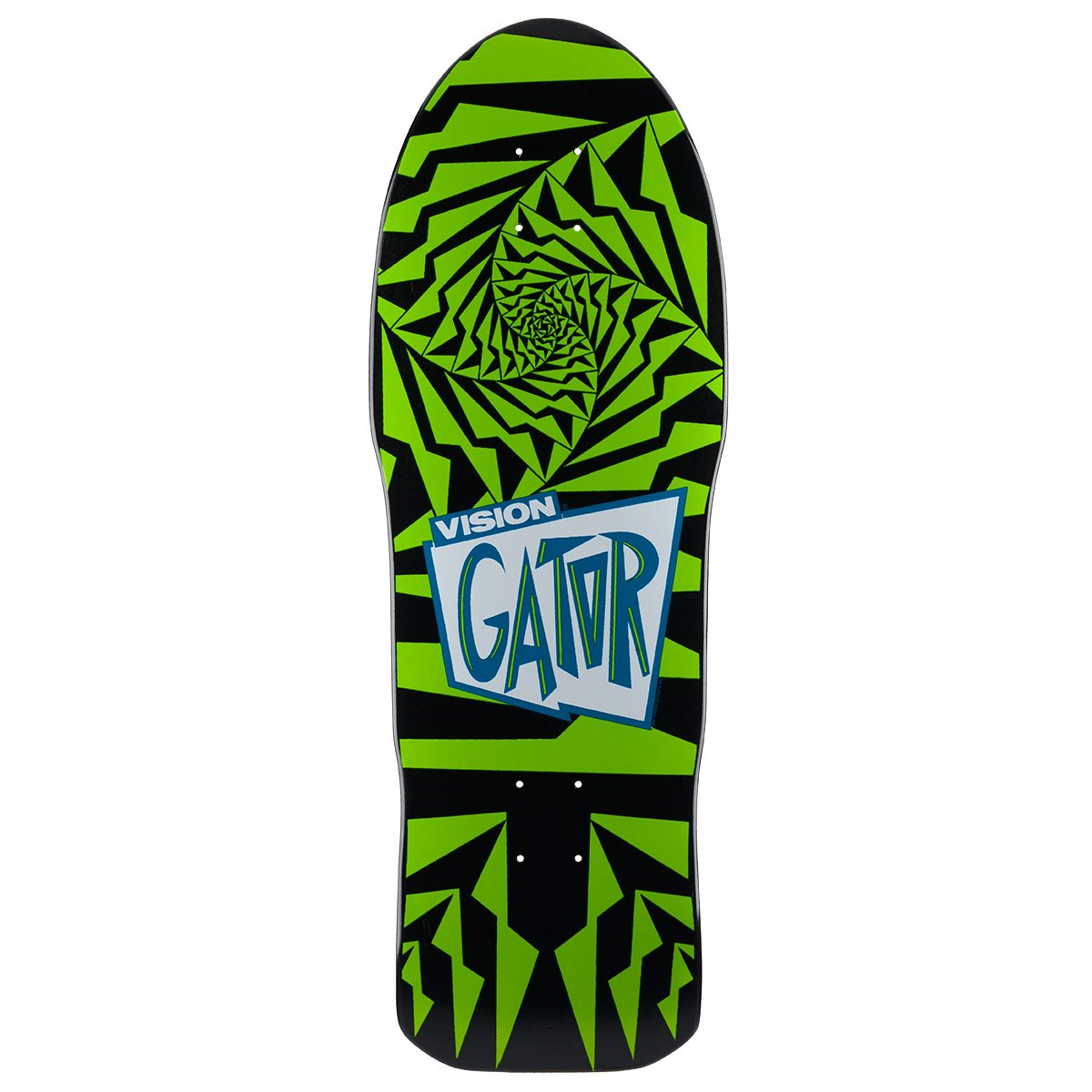 Original Vision Old School Reissue Gator 2 Skateboard Deck - Classic 80s Style for Street Skating & Collectors