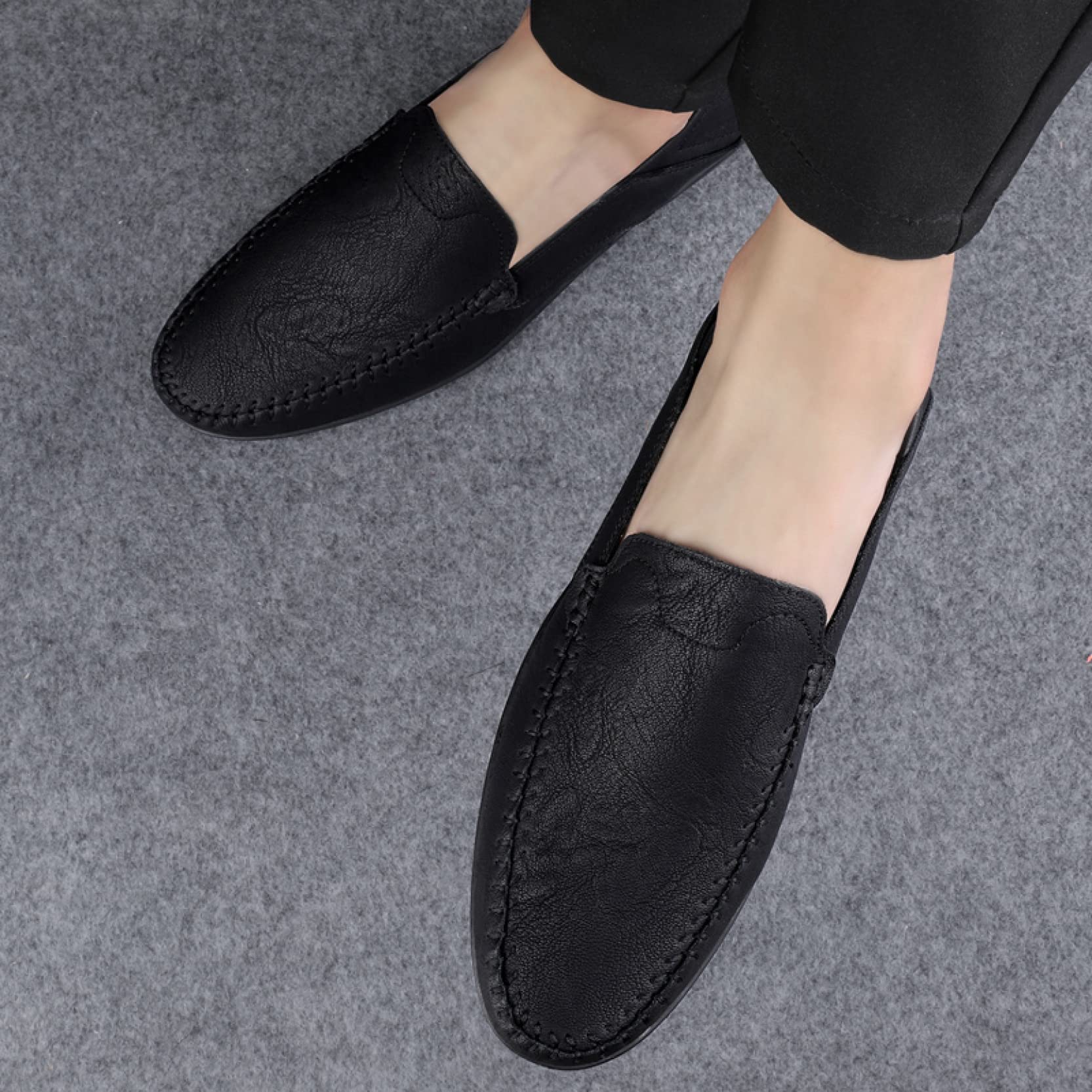 Men's Casual Slip-On Loafers - Lightweight Comfortable Moccasin Boat Shoes for Driving & Daily Wear | Perfect for Work, Travel and Leisure Activities
