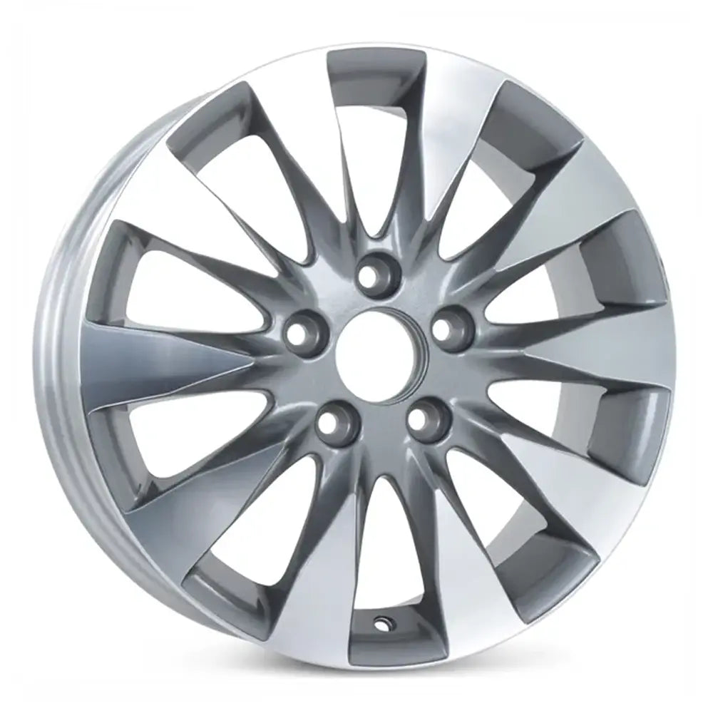 16 Inch Honda Civic Wheel Replacement - Machined Charcoal Replica Rim 63995-42700-SNAC72 | Perfect for Car Upgrades & Customization