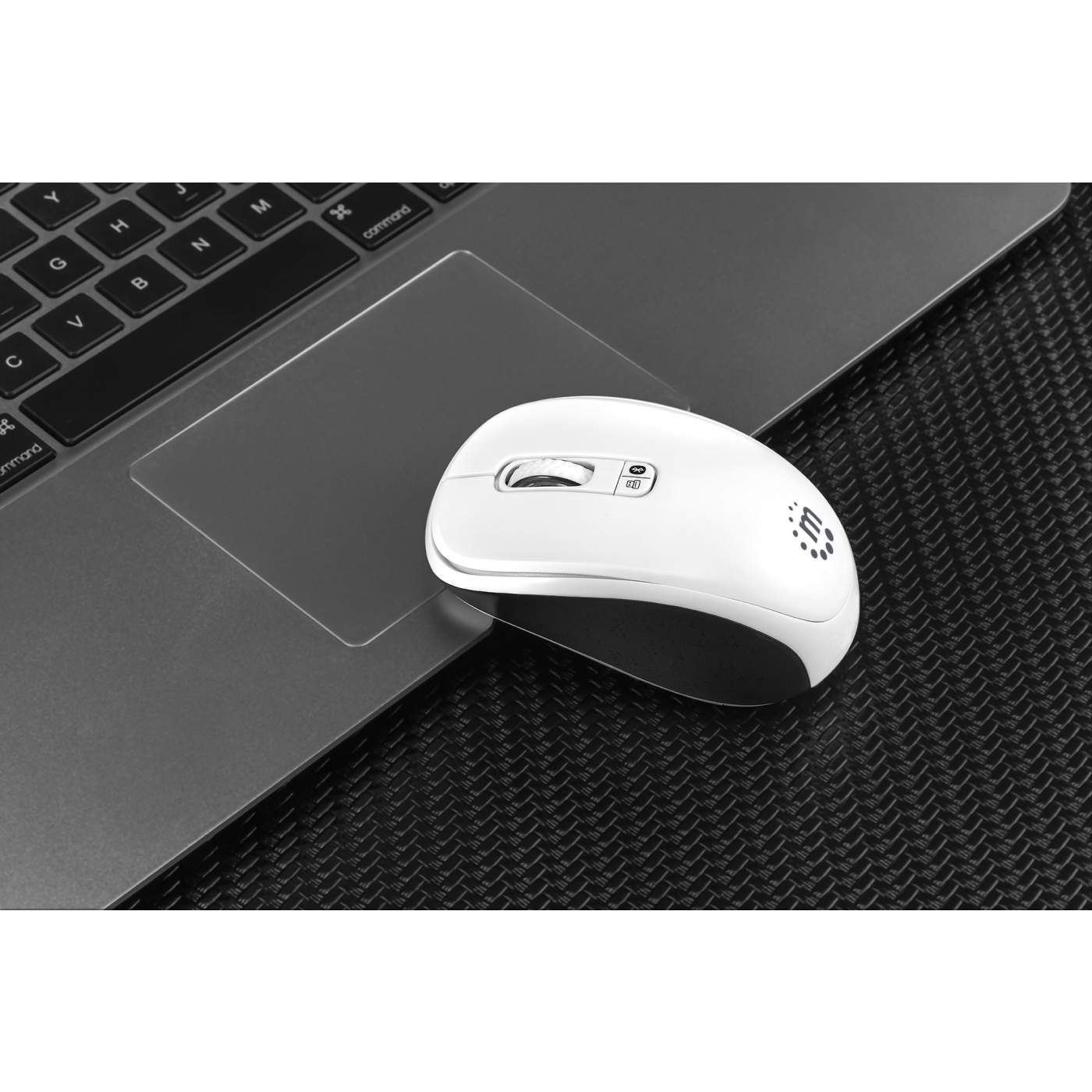 Manhattan Dual Mode Wireless Mouse - 2.4GHz & Bluetooth Connectivity, Ergonomic Design for Comfort, Compatible with Windows & Mac - Perfect for Office, Home, and Travel Use