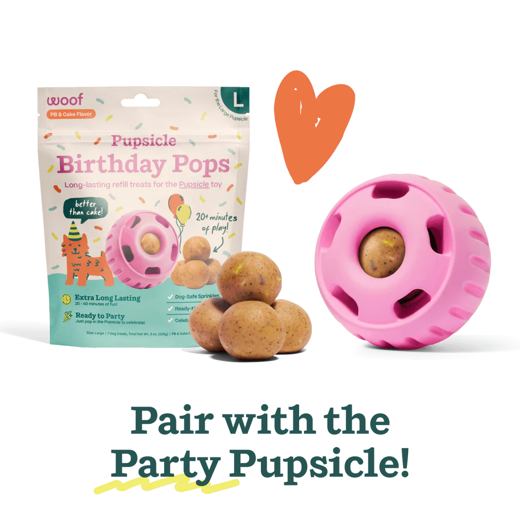 Goat Milk & Sprinkles Dog Birthday Pops | Healthy Pup Treats for Training, Rewards & Special Occasions | The Pupsicle Dog Treats for Puppies & Adult Dogs