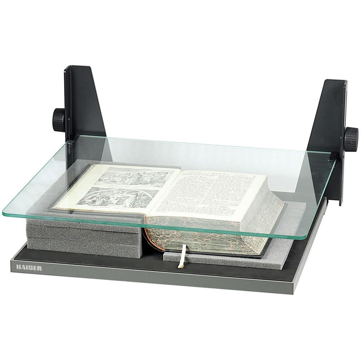 Kaiser Book Holder Stand for Large Books - Adjustable Reading & Copying Bookstand (205774) - Perfect for Office, Study, and Library Use