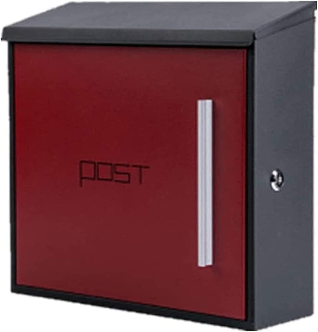 Lockable Wall Mount Mailbox - Secure Vertical Letter & Parcel Drop Box for Home, Office & Apartment | Modern Simple Design with Ballot Box & Suggestion Box Feature