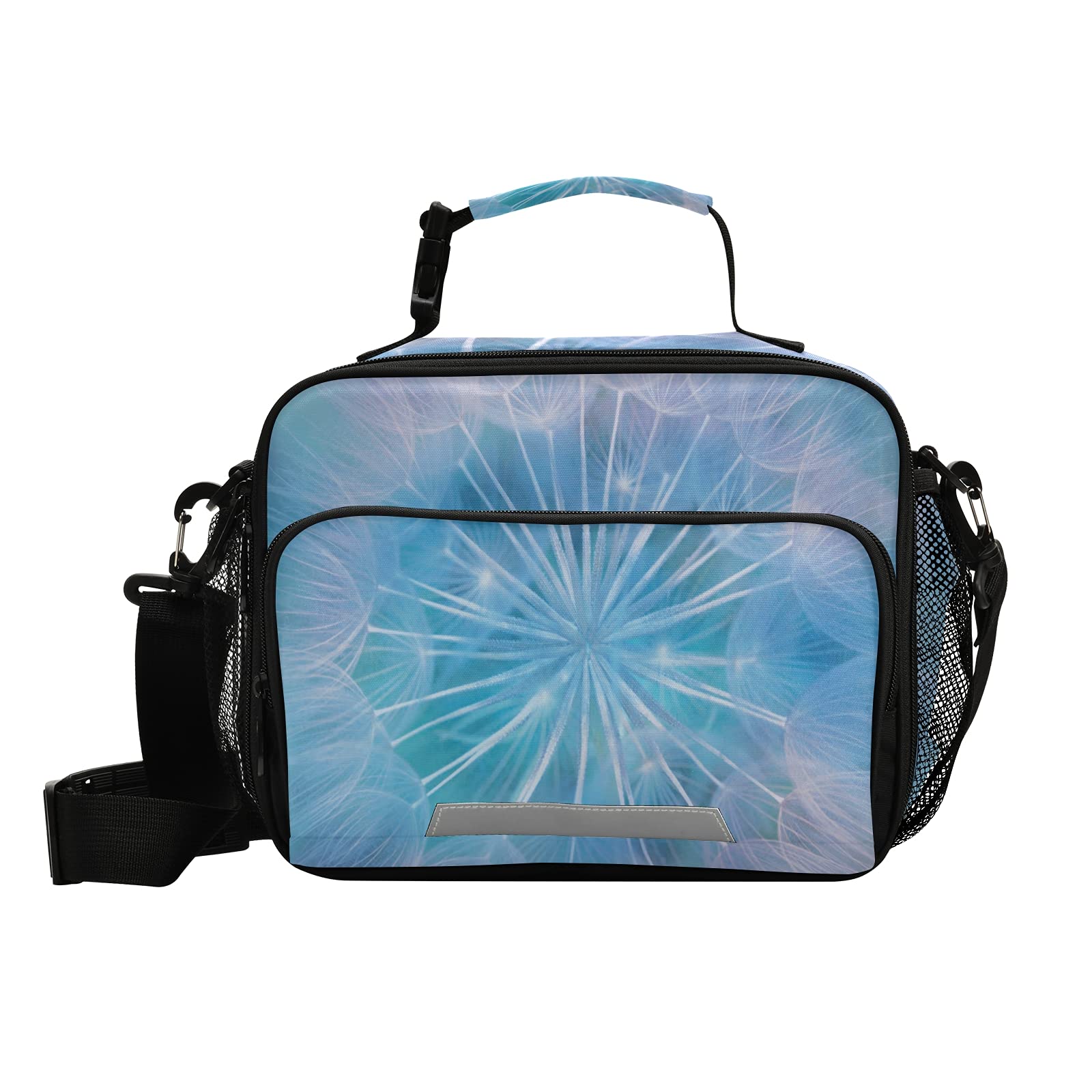 Insulated Lunch Box for Women & Men - Dandelion Middle Center Lunch Bag for School, Work, Picnic & Travel - Reusable Cooler Bag with Shoulder Strap - Perfect for Students, Office & Outdoor Activities