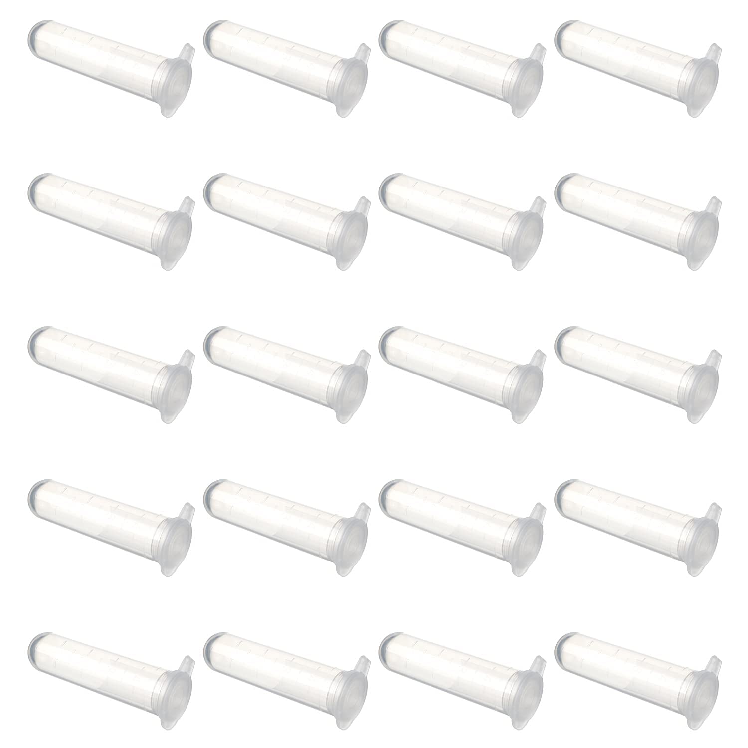 300Pcs 4ML Plastic Microcentrifuge Tubes with Snap Caps - Small Sample Storage Vials for Laboratory, DNA/RNA Testing, PCR Experiments & Scientific Research - Durable Plastic Test Tubes for Lab Use