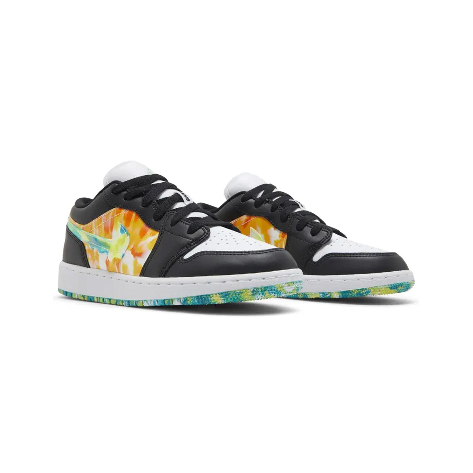 Air Jordan 1 Low 'Tie Dye' GS Sneakers for Girls (2022) - Comfortable Basketball Shoes for School, Sports & Casual Wear