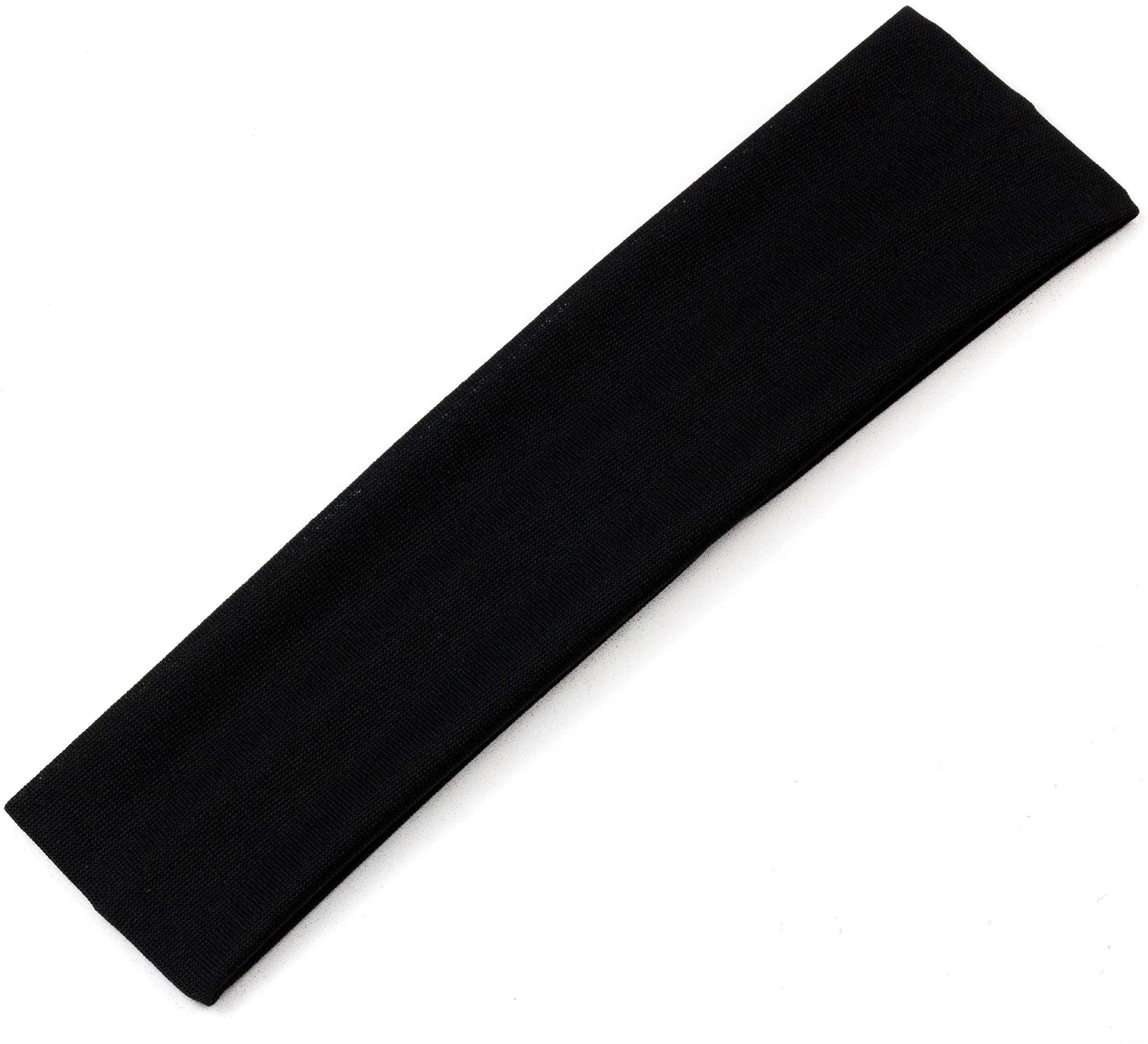 Mytoptrendz® 2 Pack Stretchy Headbands for Women & Men - Plain Black Sports Hair Bands, Kylie Style Bandeau for Workout, Yoga, Running & Daily Fashion Accessories