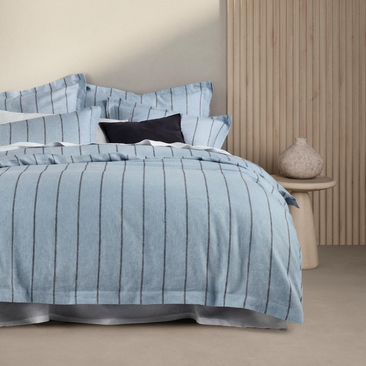 Abbotson Spa Stripe Tailored European Pillowcase by Sheridan - Luxury 100% Cotton Bedding for Master Bedroom, Guest Room & Hotel Use