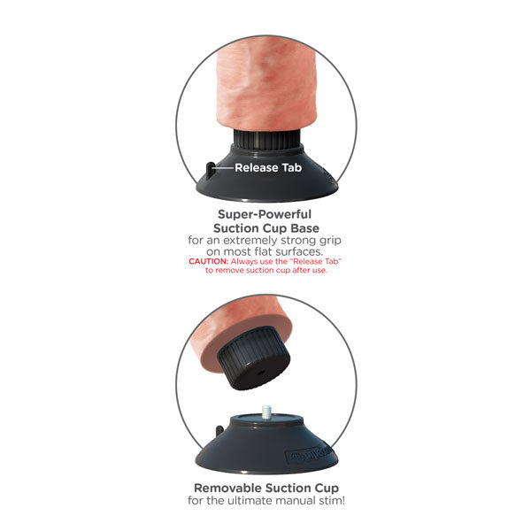 King Cock 6 Vibrating Cock Ring - Powerful Stimulation for Enhanced Pleasure - Perfect for Couples & Solo Play