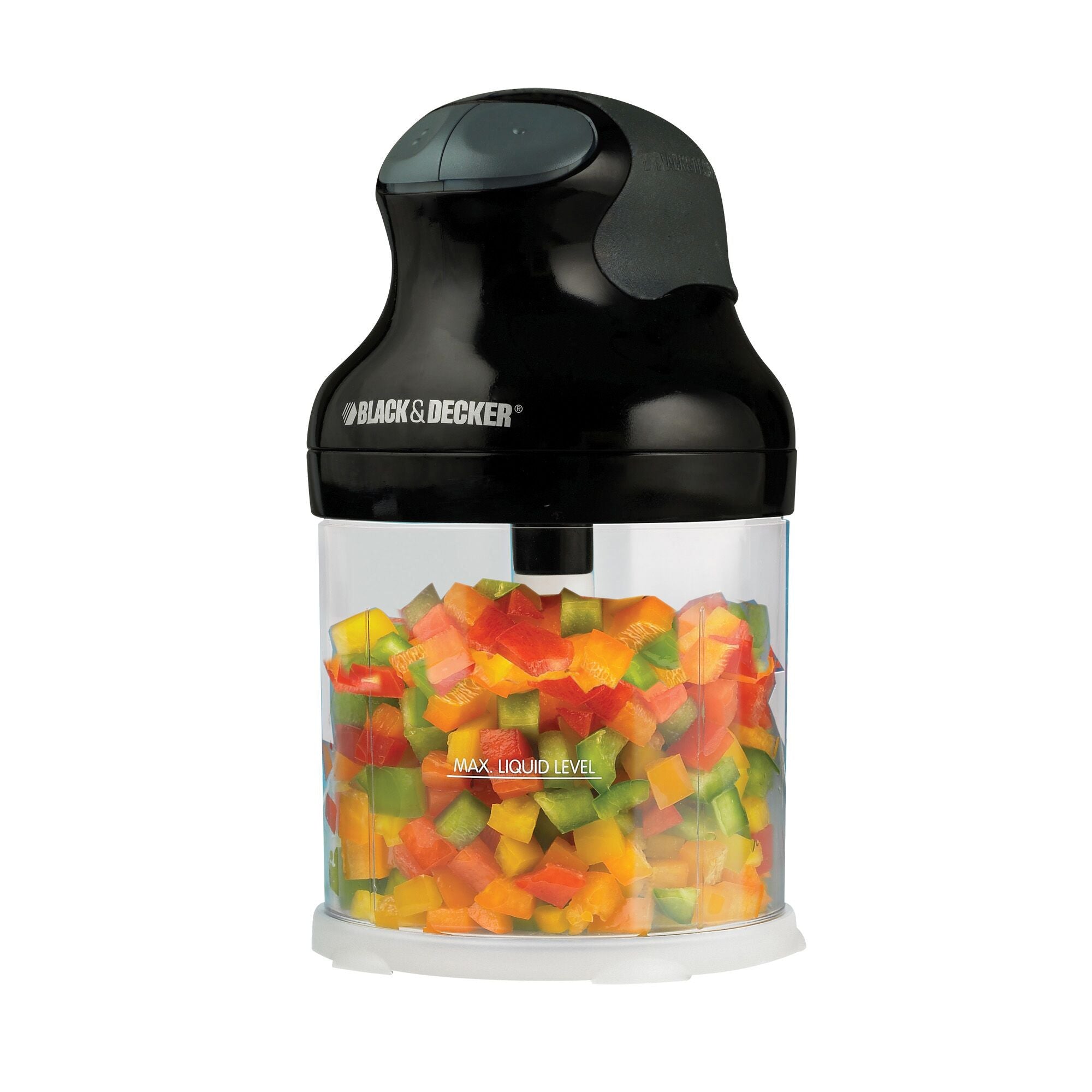 Ergo 3 Cup Food Chopper - Mini Manual Vegetable Chopper & Food Processor for Onions, Nuts, Herbs - Perfect for Meal Prep, Salads, Salsa & Baby Food Making