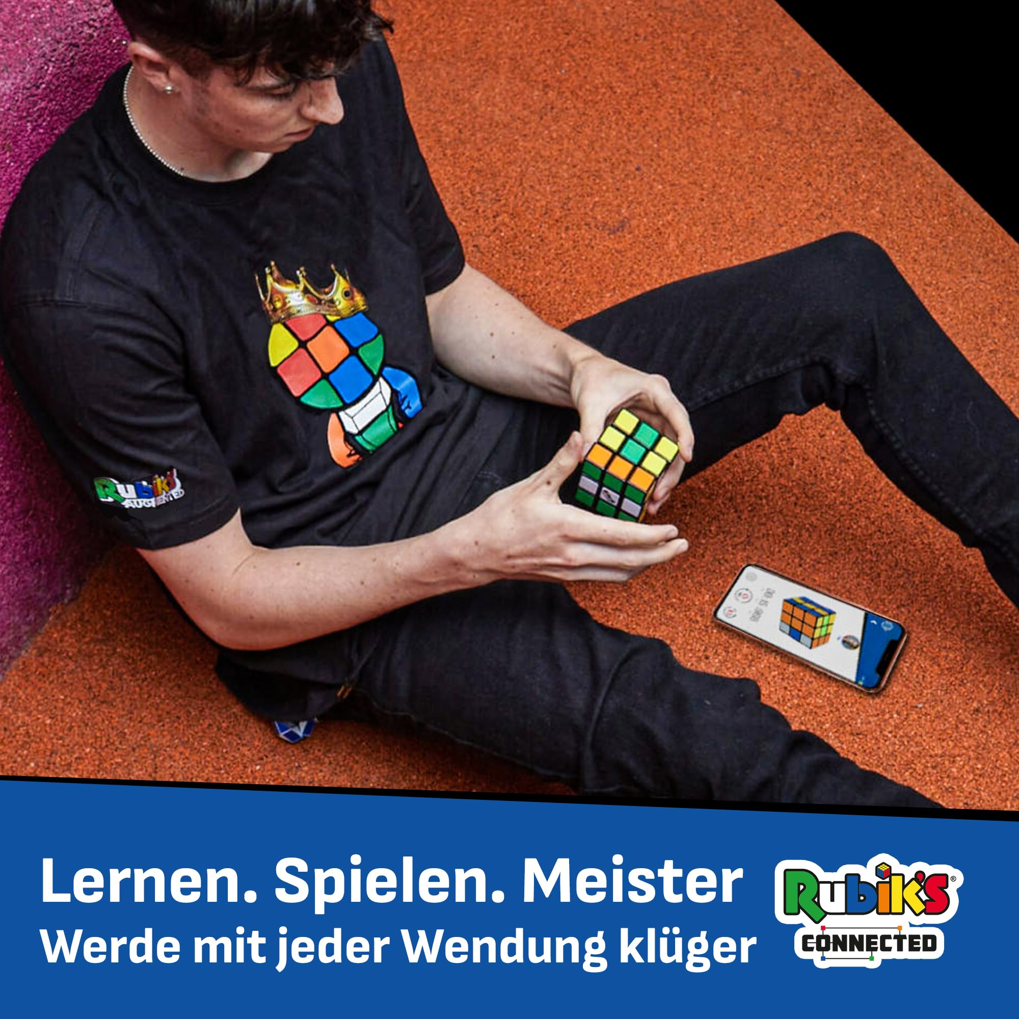 Original Rubik's Connected - Smart Digital Electronic Magic Cube with Global Multiplayer App | STEM Puzzle Game for All Skill Levels | Perfect for Brain Training, Gifts & Family Fun