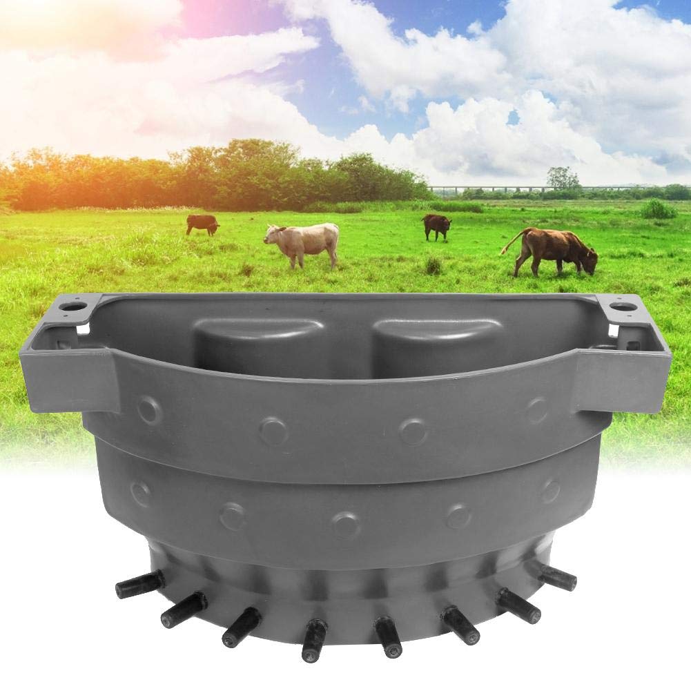 **38L High Capacity Plastic Calf Milk Feeder Bucket with 8 Nipples - Durable MP70C Design for Cattle, Sheep & Livestock - Ideal for Farm Feeding & Dairy Operations**