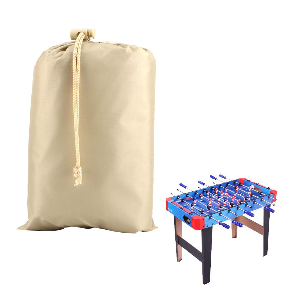 **210D Oxford Cloth Furniture Cover - Waterproof Dustproof Table Protector 142x132x38cm for Outdoor Patio, Garden, Dining (Beige) - Perfect for Picnics, BBQs & Home Decor**