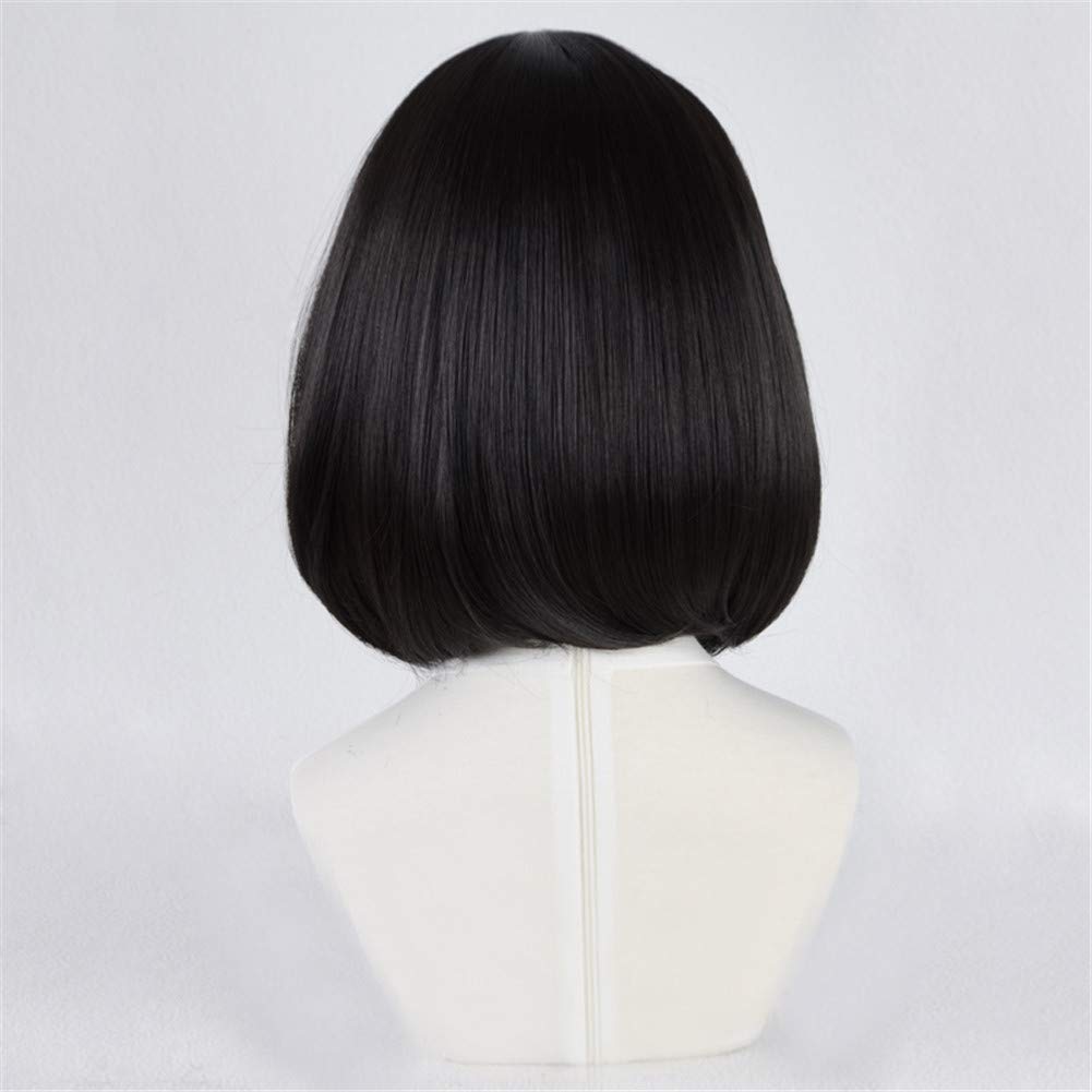 Anime Cosplay Wig Short Black Mixed Red Bob - Xingwang Queen Style for Women & Girls | Perfect for Halloween, Cosplay, Parties & Themed Events