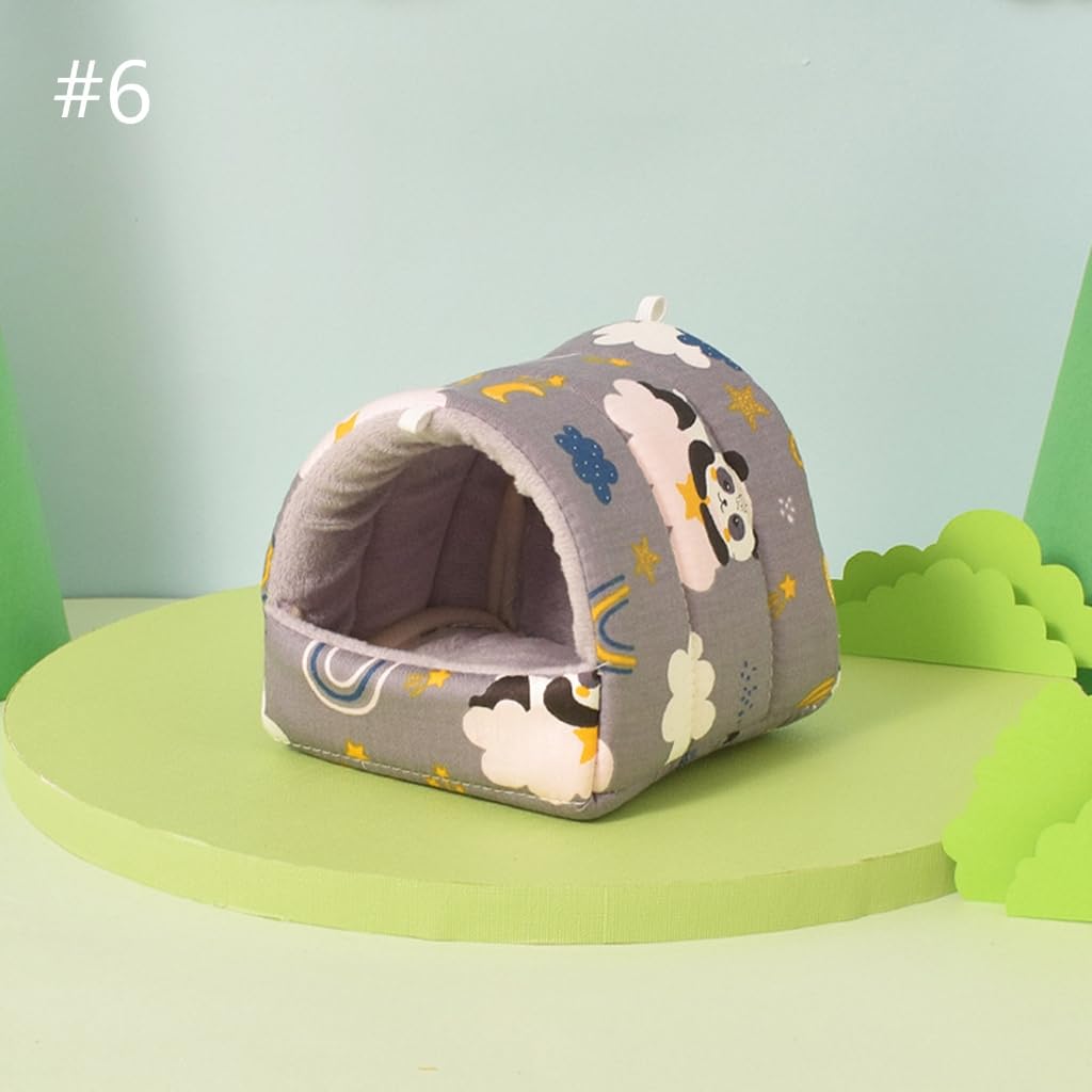 Cozy Hamster Hammock Bed - Soft Hanging Small Animal House for Hamsters, Squirrels & Chinchillas - Cute Printed Habitat Decor for Cage Accessories - Perfect for Playtime & Nap Time