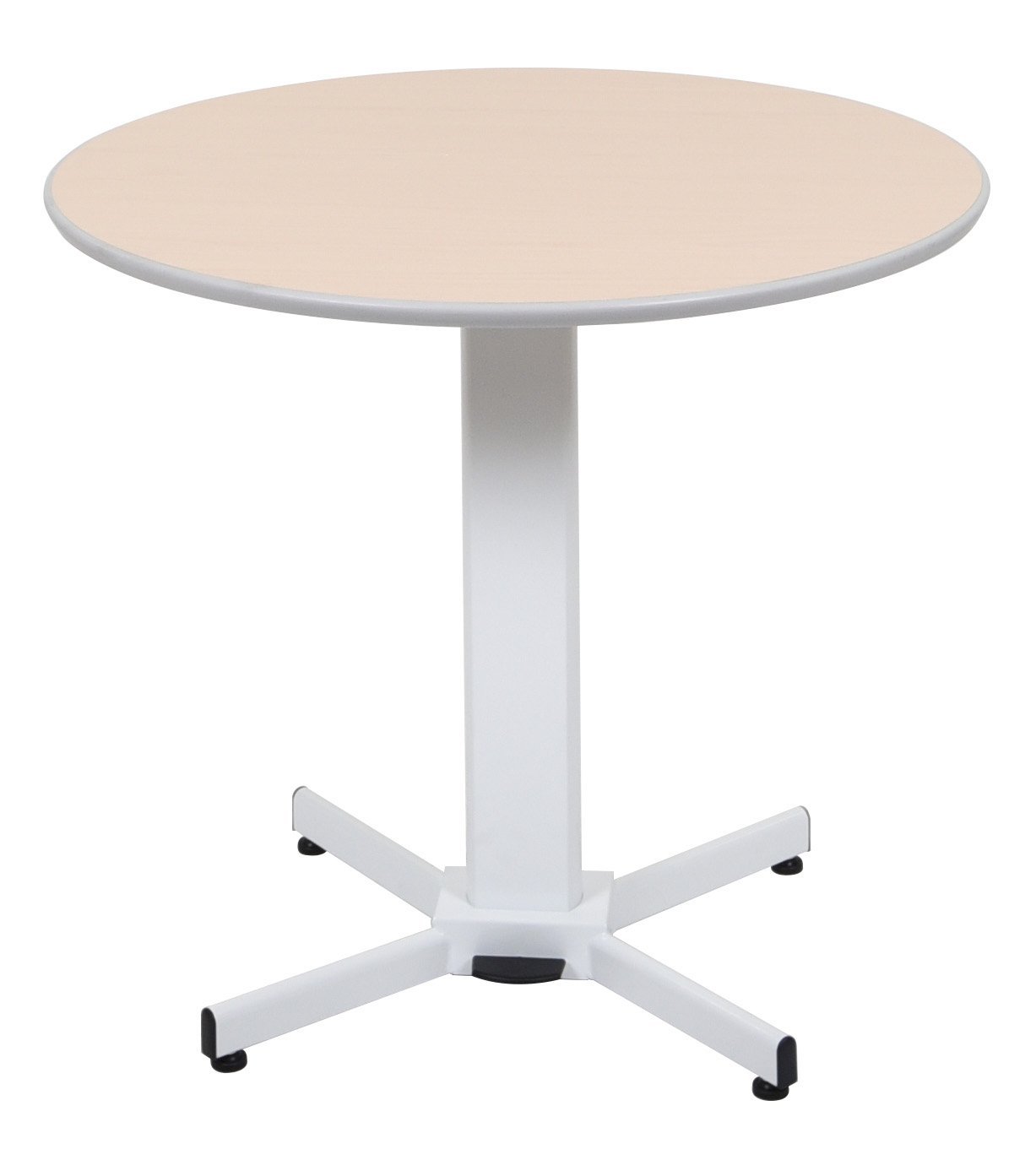 Luxor LX PNADJ ROUND Pneumatic Adjustable Round Pedestal Table - Height Adjustable Office Desk for Home & Workspace - Perfect for Computer Work, Writing & Crafting