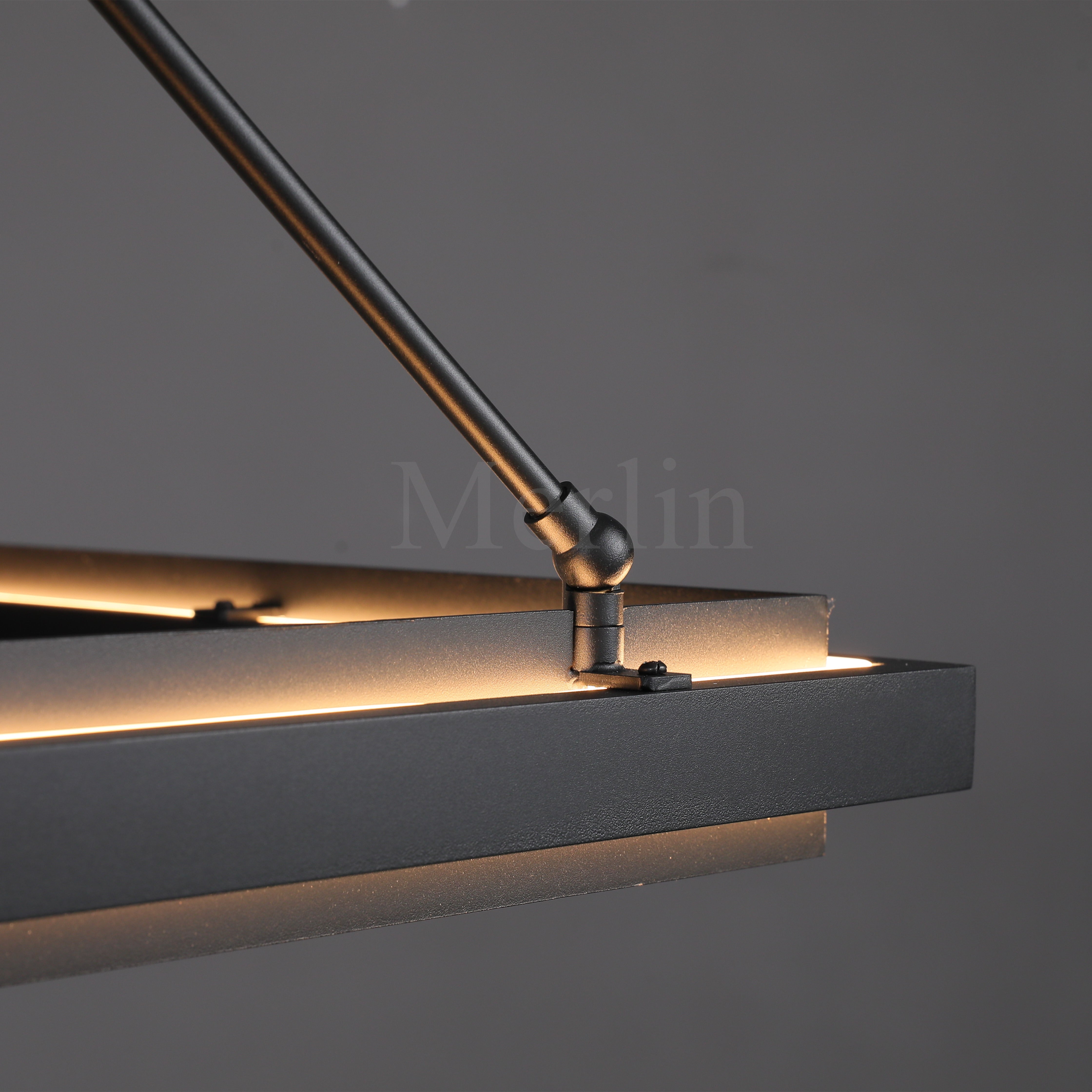 George Elegant Modern Chandelier - Sleek Metal Ceiling Light Fixture for Living Room, Bedroom & Dining Room | Perfect for Home Decor, Romantic Ambiance & Dinner Parties