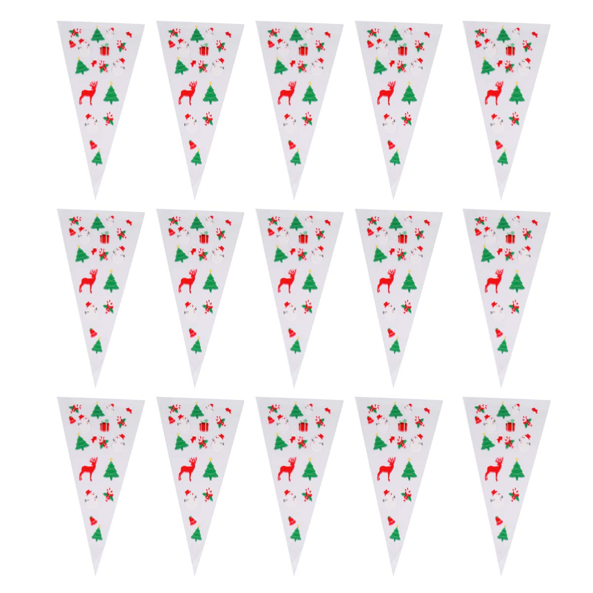 Artibetter 150PCS Clear Cone Bags - Transparent Candy Treat Cello Bags with Twist Ties for Christmas, Holiday, Wedding & Party Favors - Perfect for Candy Buffets, Gift Wrapping & Dessert Displays