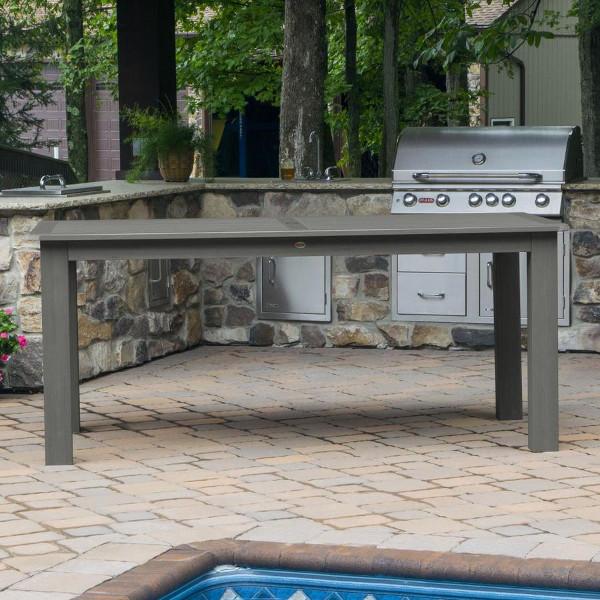 Outdoor Rectangular Counter Height Dining Table - Weather-Resistant Patio Furniture for Backyard, Deck, and Garden Dining - Perfect for Entertaining Guests