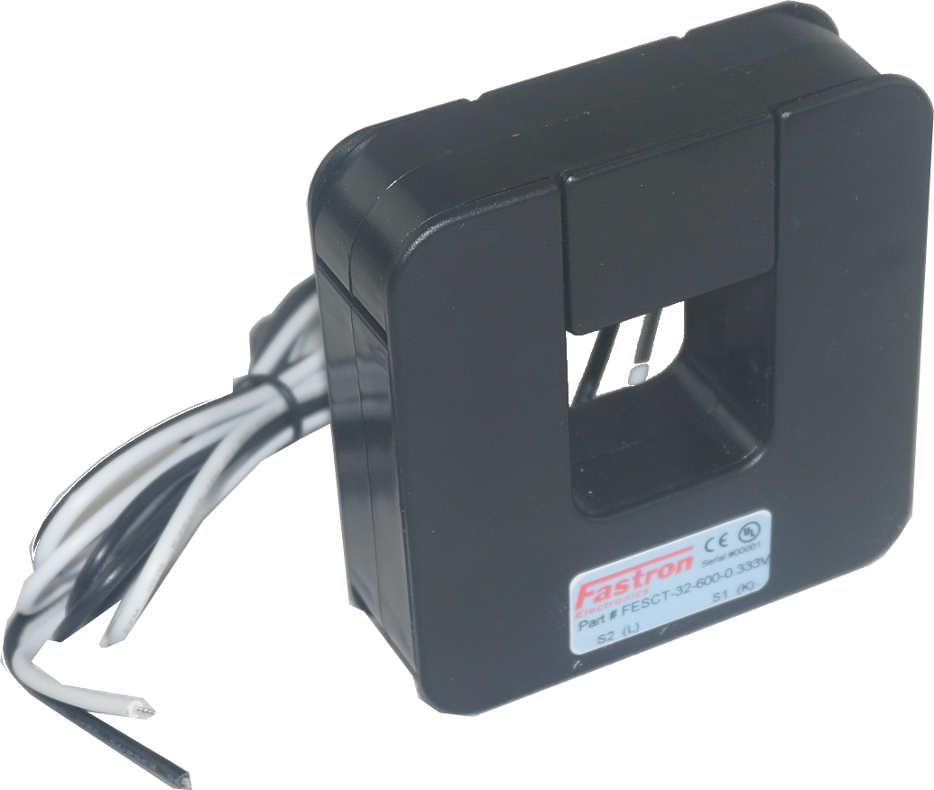 FESCTHY 32x32mm Split Core Current Transformer - 200A/100mA AC Current Sensor with 1M Flying Leads & HY2.0 Connector for Energy Monitoring, Solar Systems, and Electrical Panel Measurement