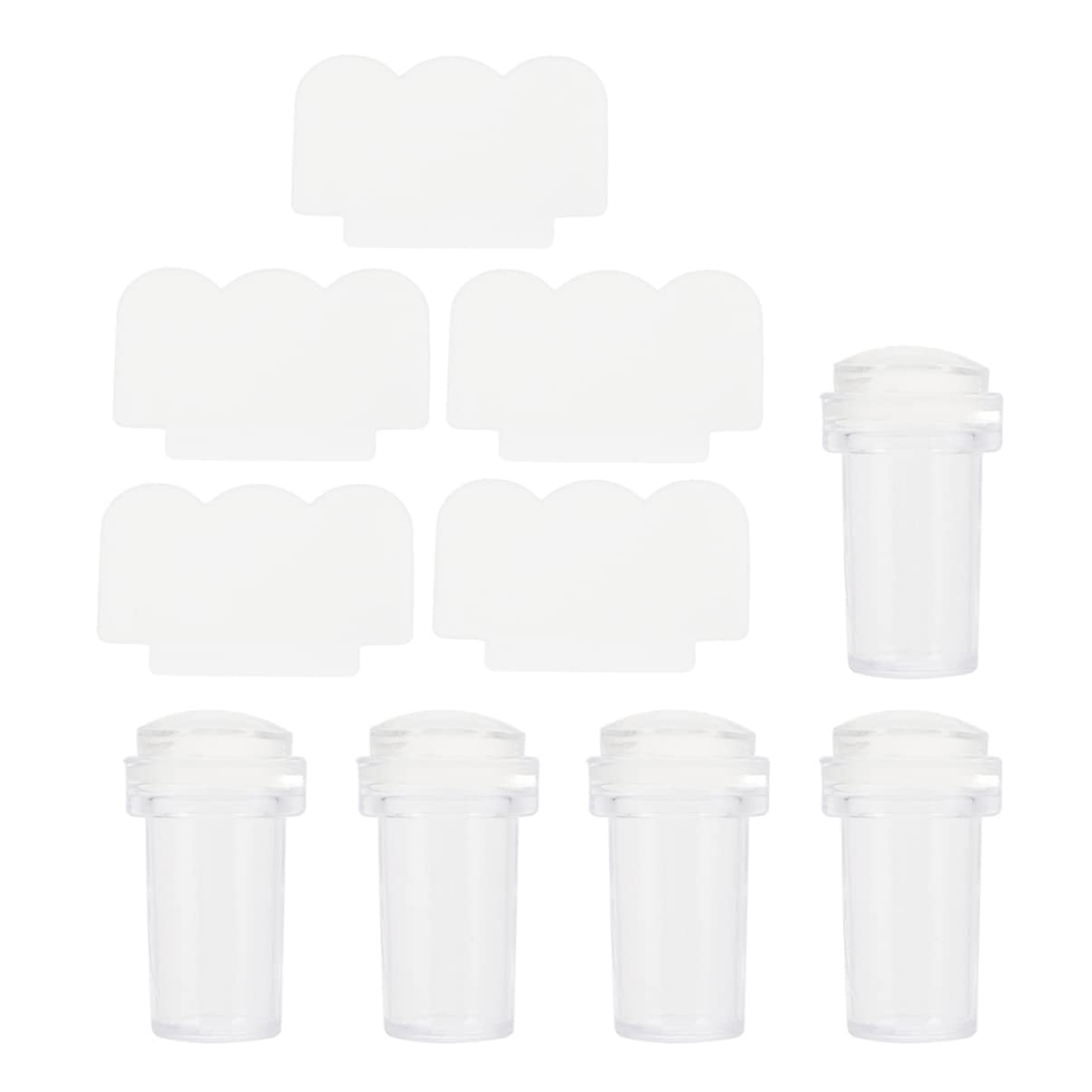 Beaupretty 15 Sets Nail Stamp Kit with Scraper & Silicone Heads - Nail Art Stamping Tools for Manicure, Portable Nail Stamper & Seal Kit - Perfect for DIY Nail Designs at Home or Salon