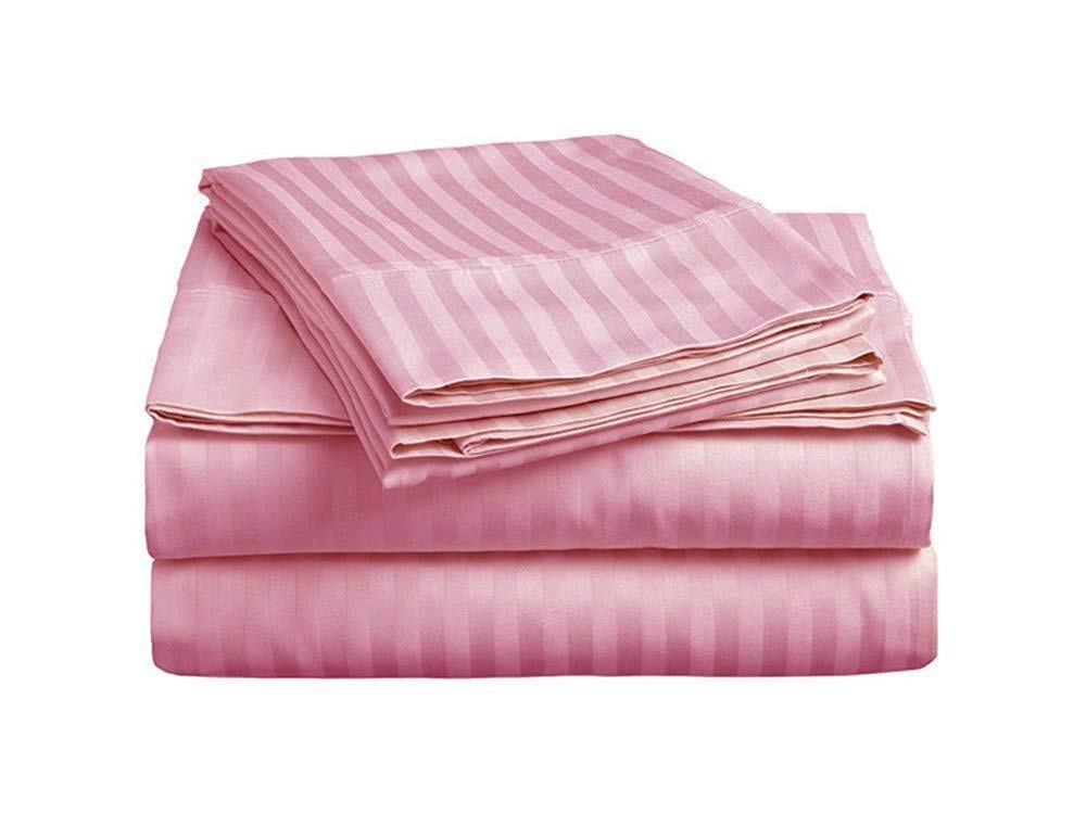 VASTRA 600TC Organic Cotton Sheets - Full Size for Deep Pocket Mattress | Soft Bedding for Home & Hotel Use