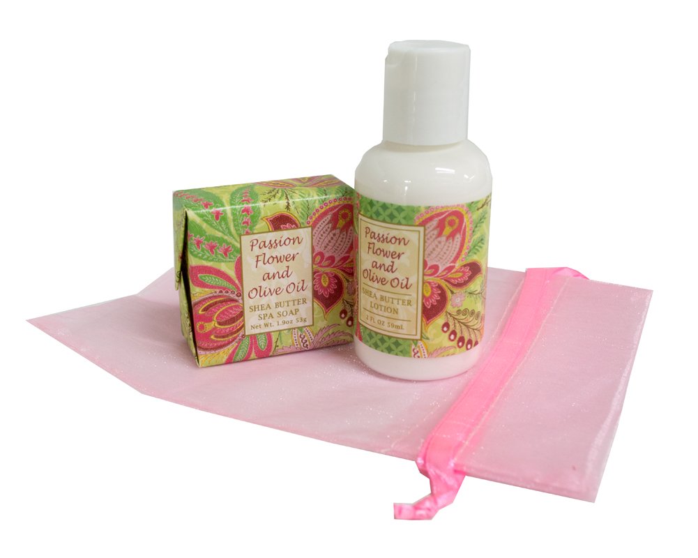 Greenwich Bay Botanical Lotion & Soap Gift Set with Passion Flower & Olive Oil - Perfect for Spa Day, Mother's Day Gifts & Relaxing Self-Care