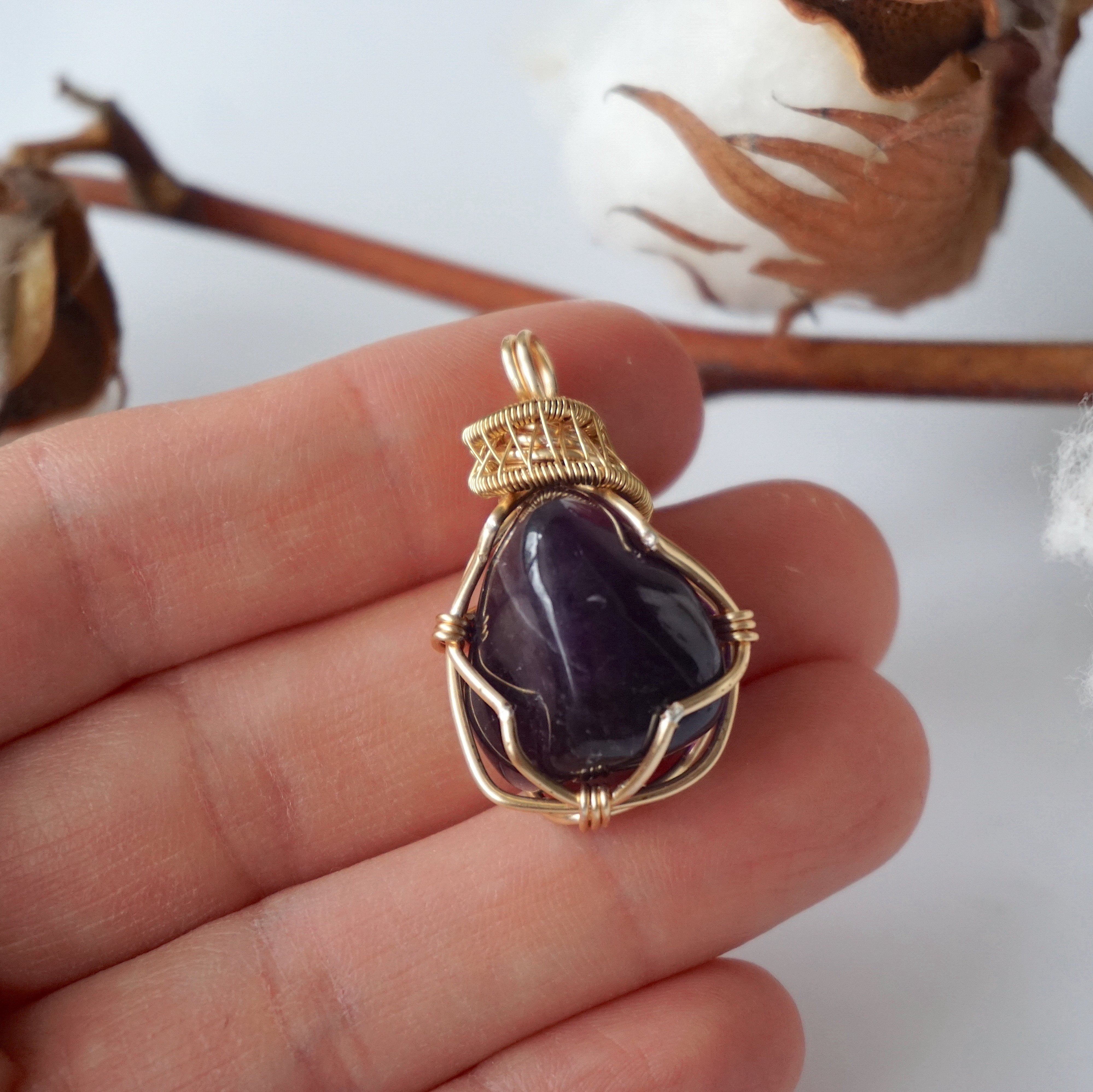 14K Gold Plated Amethyst Pendant Necklace for Women - Elegant Purple Gemstone Jewelry Gift for Birthday, Anniversary & Special Occasions