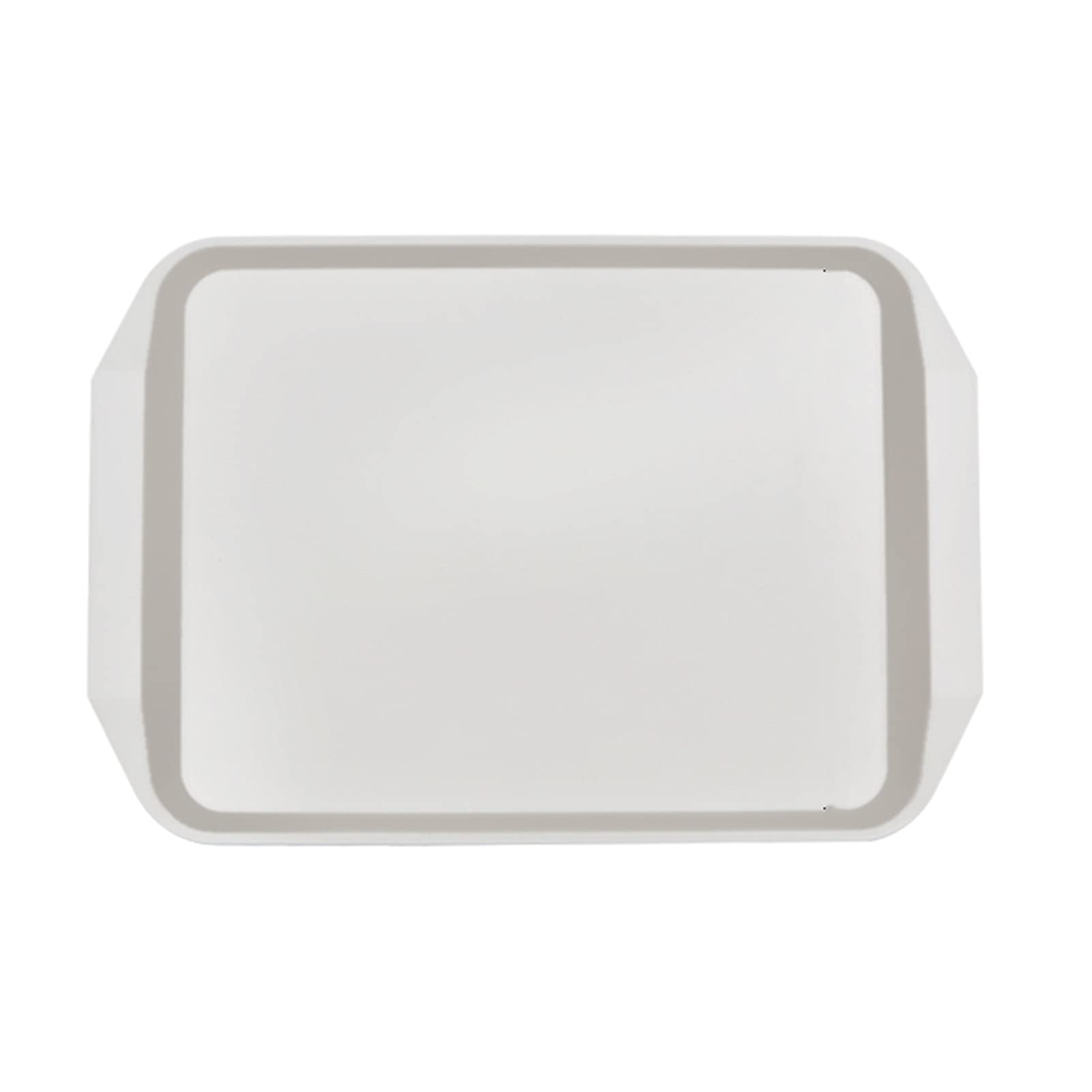 10-Piece Plastic Serving Tray Set - Rectangular Snack Platters for Breakfast, Party & Farmhouse Decor | Stylish Gray Storage Trays for Dining, Entertaining & Home Organization