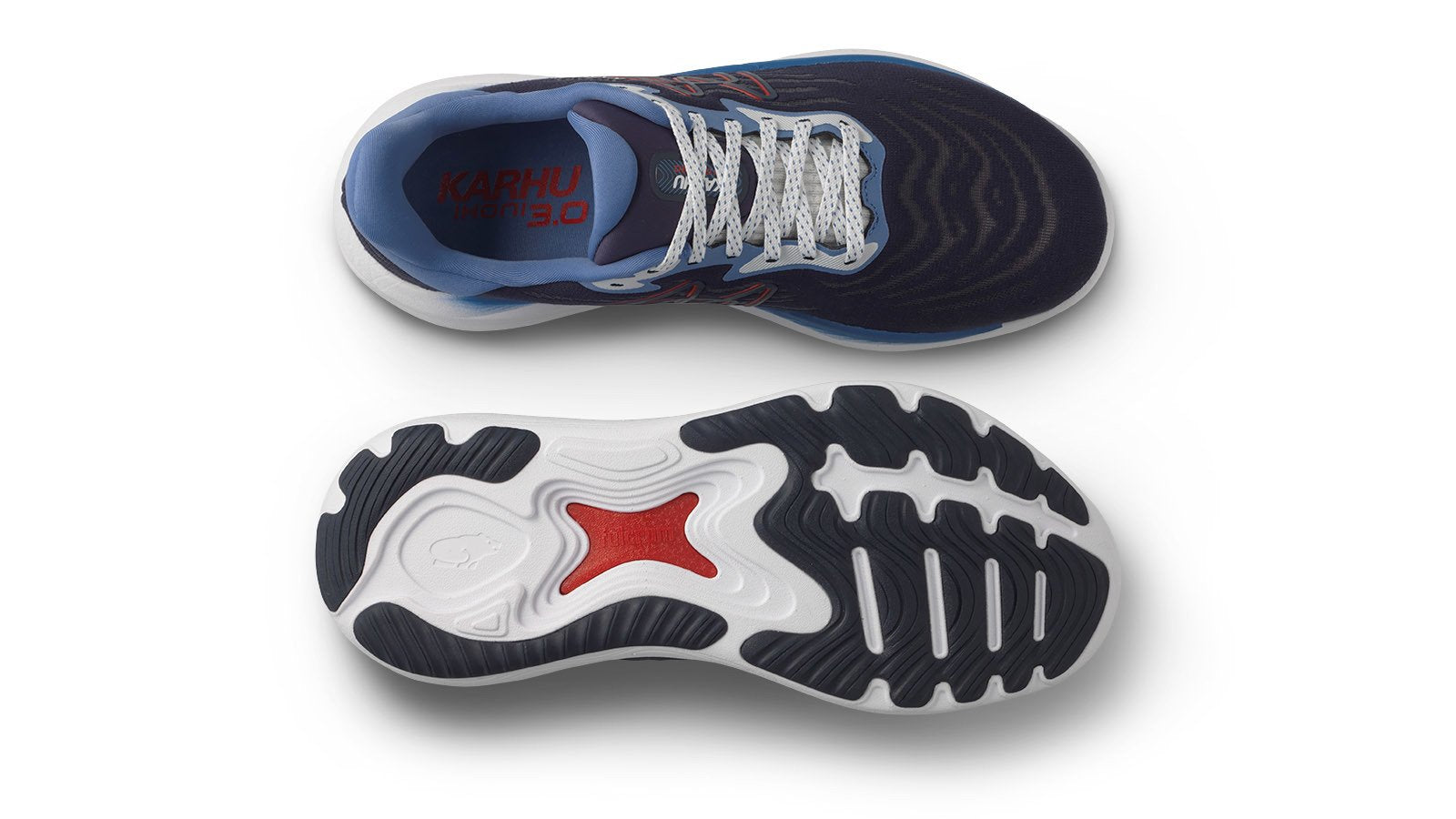 Men's IKONI 3.0 Sneakers - Indigo Blue & Fiery Red Color Options | Comfortable Casual Shoes for Walking, Running & Everyday Wear