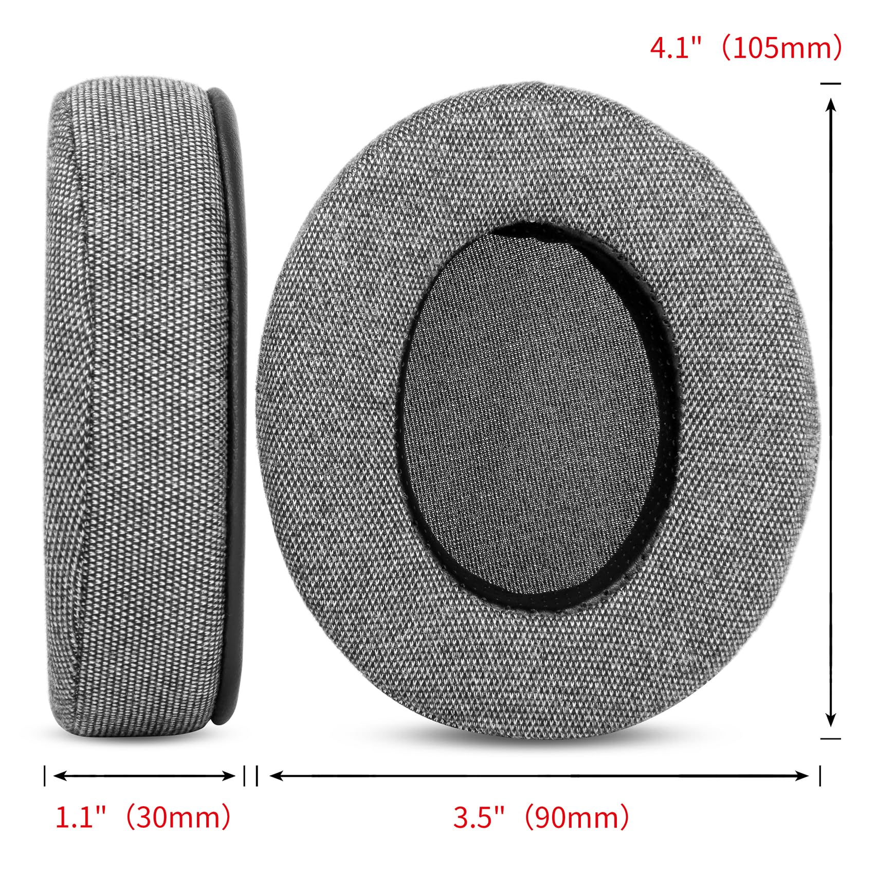 HyperX Cloud Headset Replacement Ear Cushions - Compatible with Cloud Flight S, Cloud Flight, Cloud 1/2/Pro/Alpha/Alpha S, Stinger Core & Stinger - Soft Memory Foam Earpads for Gaming, Music & Office Use