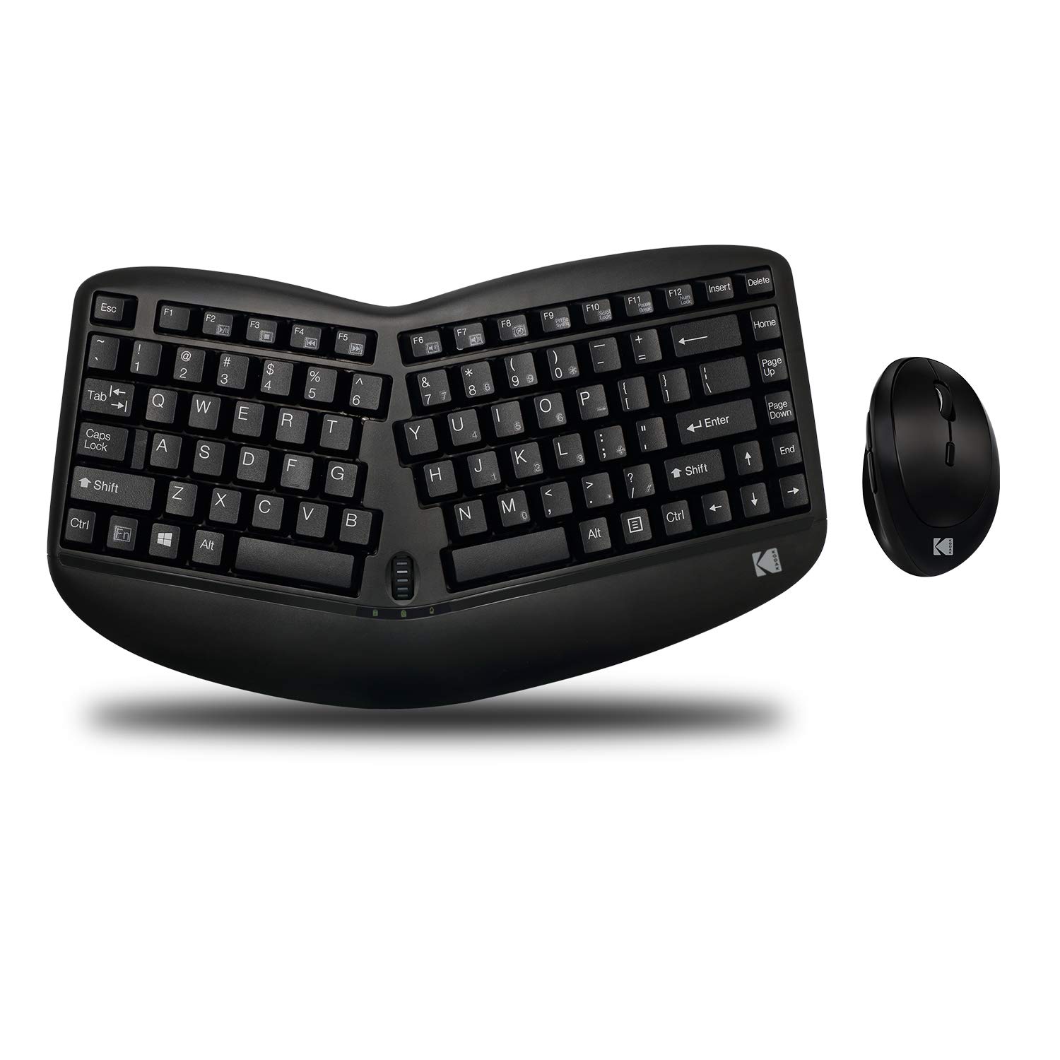 Truform 1150 Wireless Ergonomic Mini Keyboard and Optical Mouse Combo - Compact Design for Comfortable Typing & Precise Cursor Control - Perfect for Office, Home & Travel Use