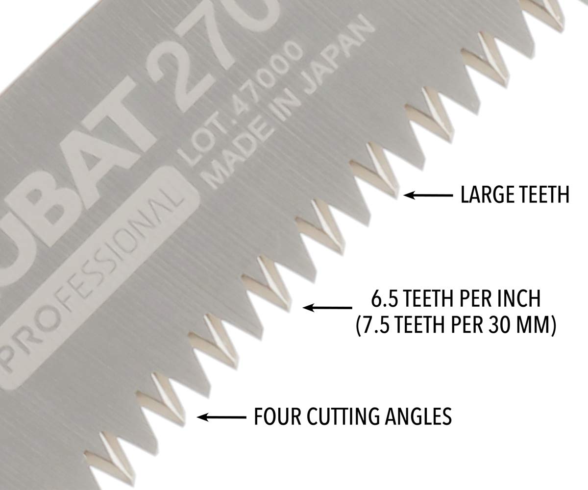 ZUBAT 270mm Large Teeth Replacement Blade (271-27) - Silky Smooth Cutting for Woodworking & Carpentry Projects