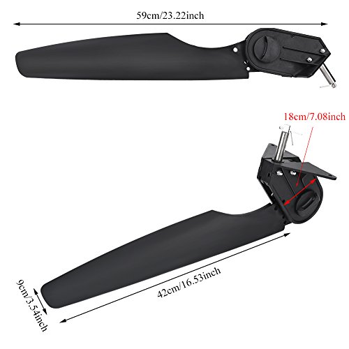 Yosoo Black Plastic Kayak Canoe Rudder - Foot Control Direction Tackle Kit for Fishing & Water Sports | Durable Boat Accessory for Angling & Paddling Adventures