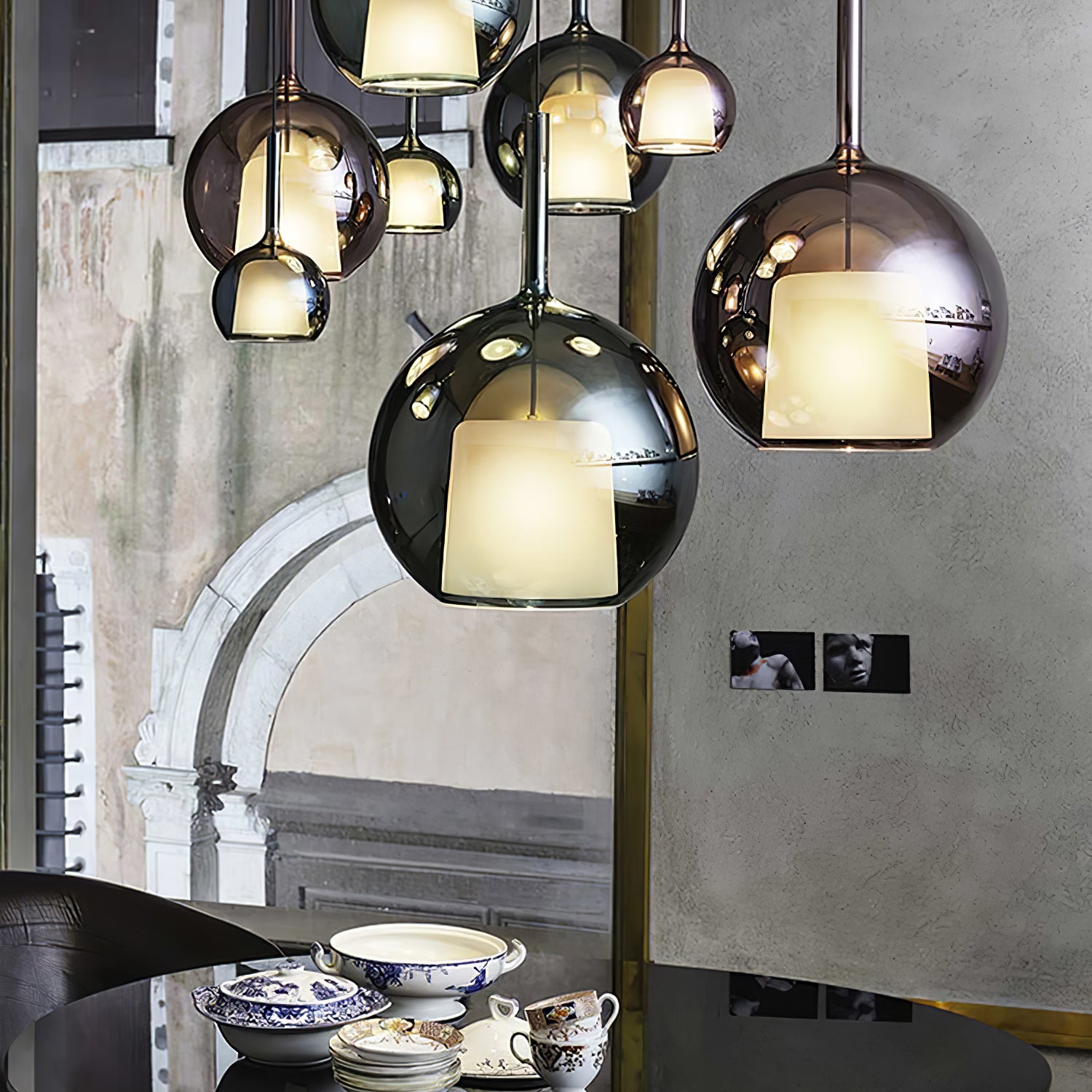 Modern Glo Pendant Light - Elegant Hanging Fixture for Kitchen Island, Dining Room & Bedroom - Dimmable LED Chandelier with Adjustable Height - Perfect for Home Decor & Interior Lighting