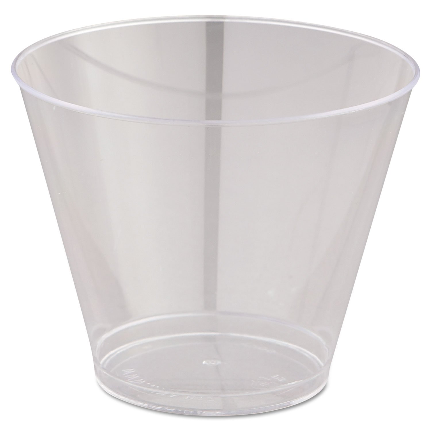 WNA WNAT9S Comet Smooth Wall Tumblers 9oz Clear Squat - 25/Pack (20 Packs/Carton) - Perfect for Restaurants, Cafes, Parties & Home Use