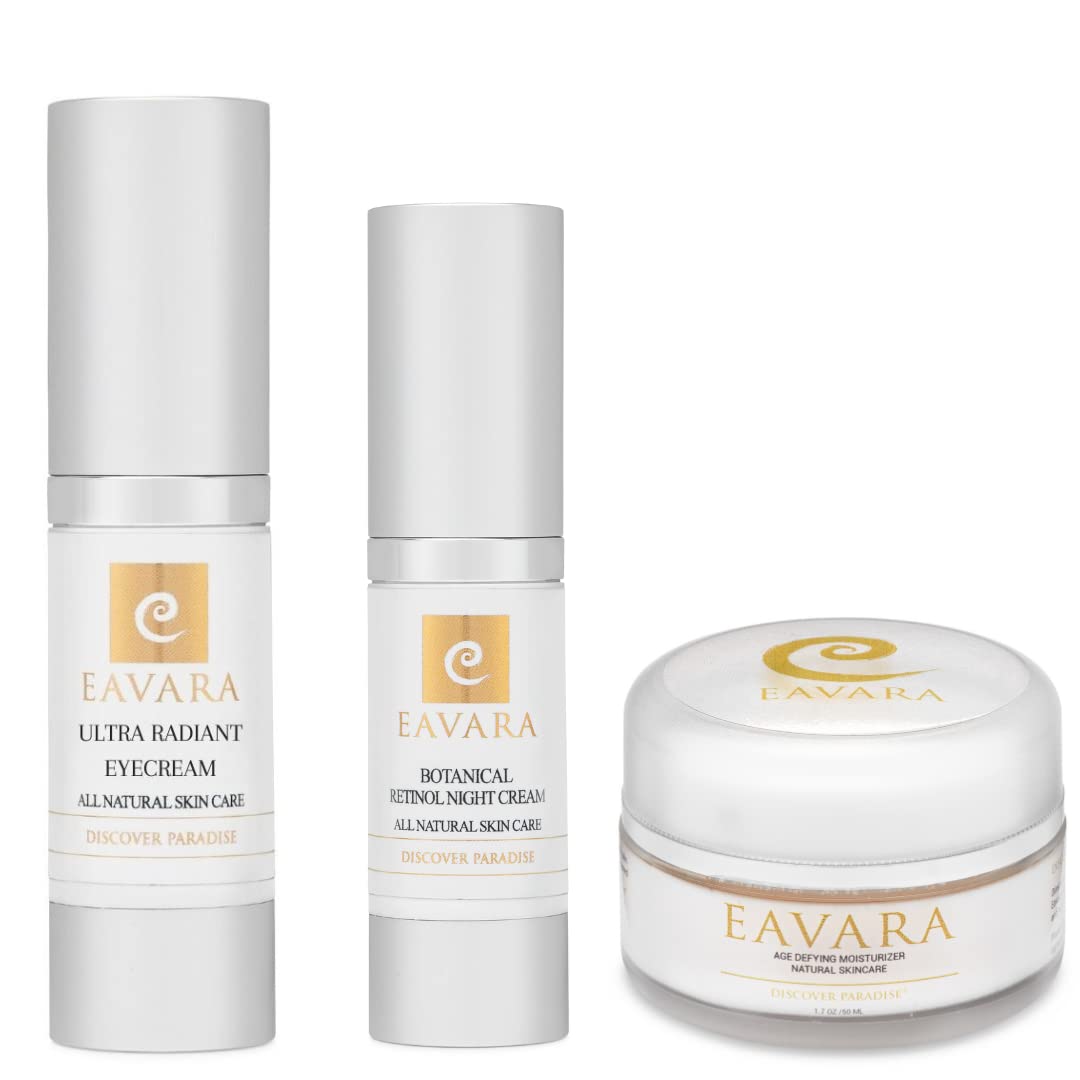 Organic Retinol Night Cream for Wrinkles & Fine Lines - Anti-Aging Eye Cream & Daily Moisturizer for Dry Skin | Hydrating Nighttime Skincare Routine for Women & Men