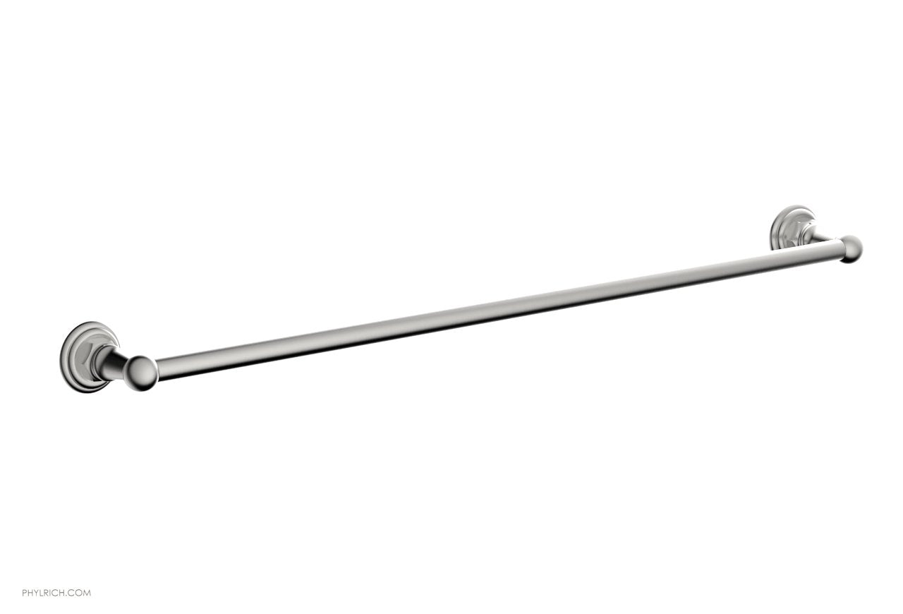 HEX TRADITIONAL 30-Inch Chrome Towel Bar - Heavy Duty Bathroom Towel Rack for Modern Homes, Hotels & Spas - Rust-Resistant & Easy to Install