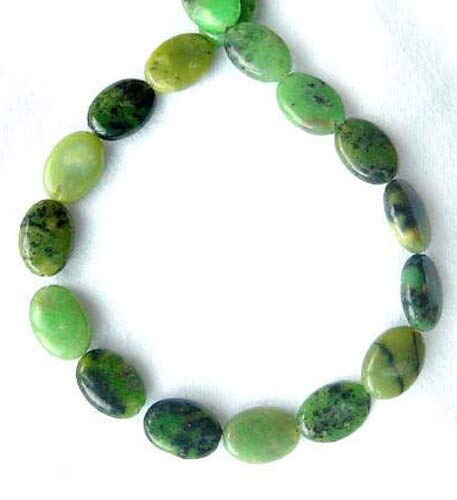 Shockingly Rare Chrysoprase Oval Bead Strand 108453 - Natural Gemstone Beads for Jewelry Making, DIY Bracelets, Necklaces & Craft Projects - Perfect for Bohemian, Handmade & Healing Crystal Jewelry Designs